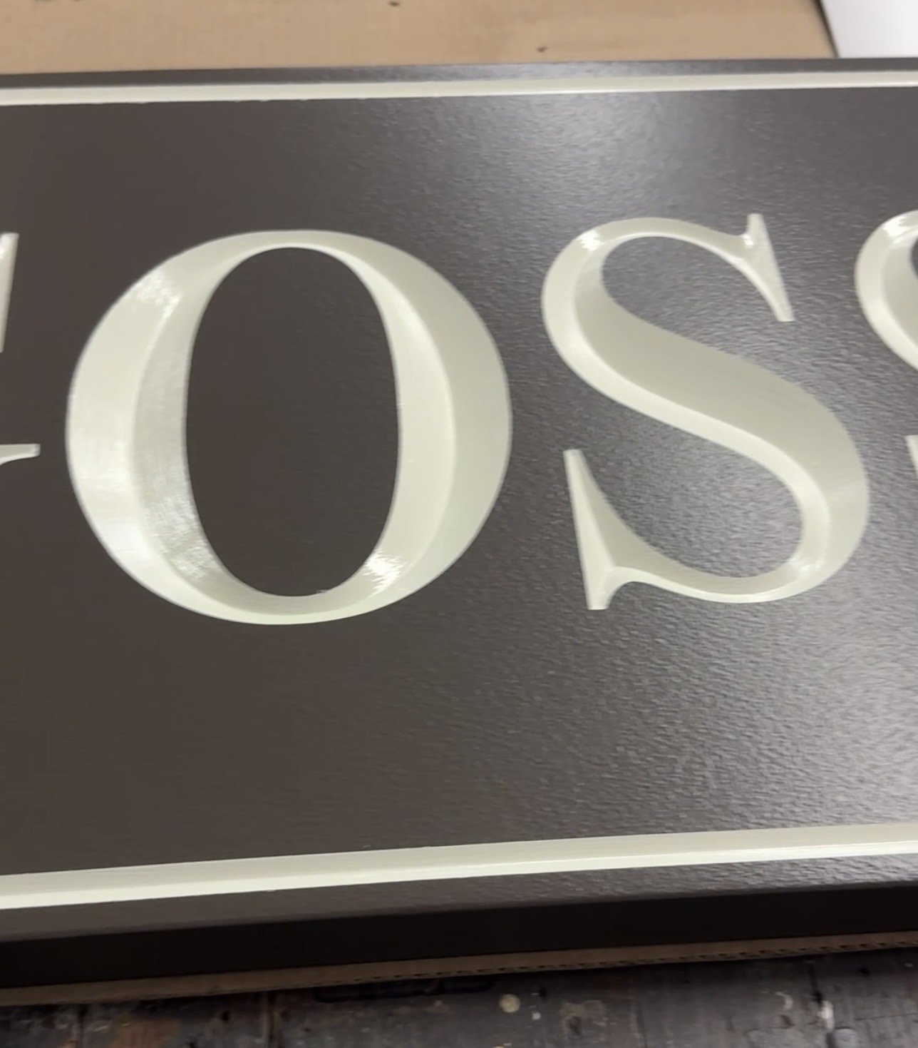 CARVED DETAIL - 3 Dimensional signage