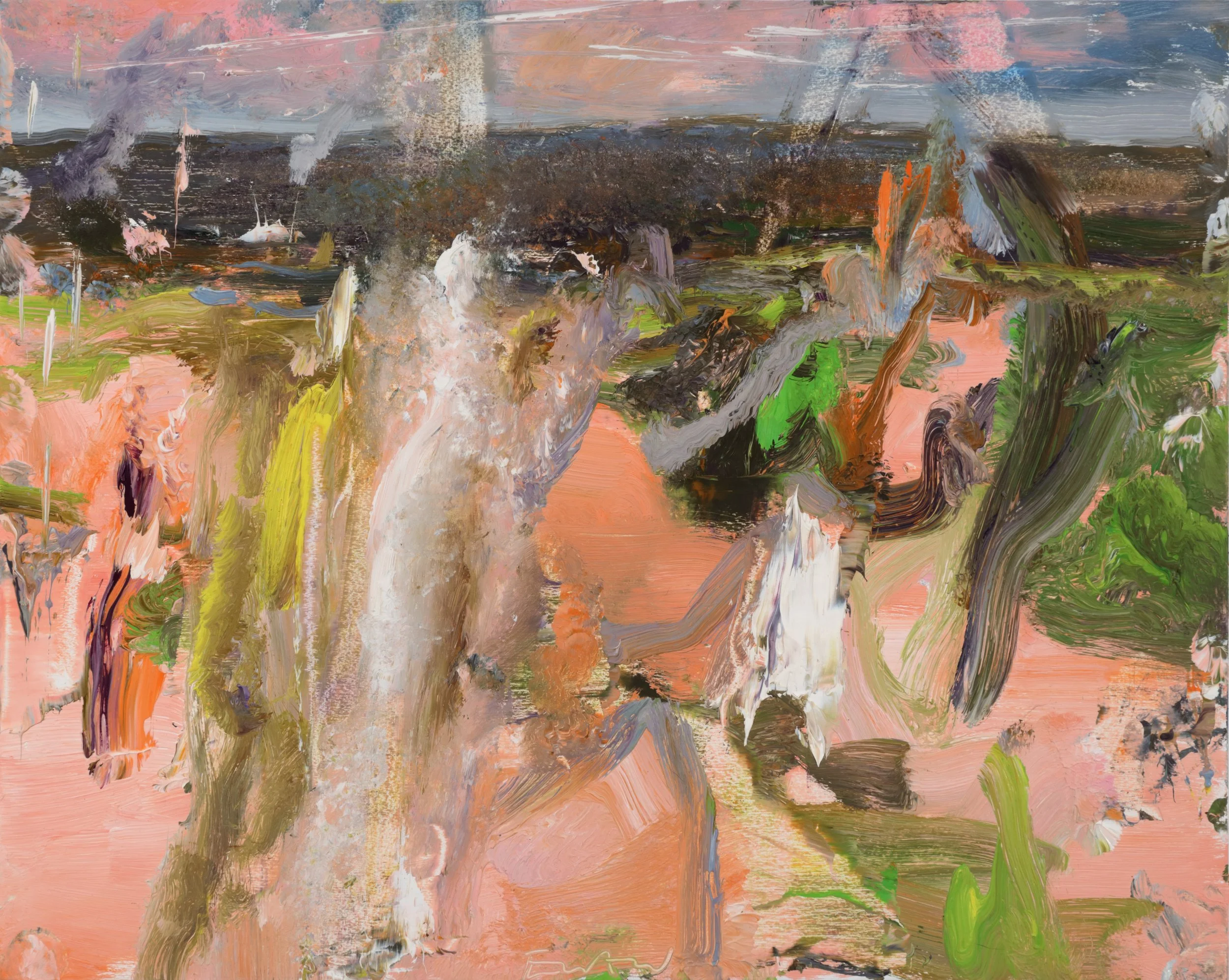 "Outside Nancy 16 September 44," 2014, oil on wood panel, 16 x 20 inches