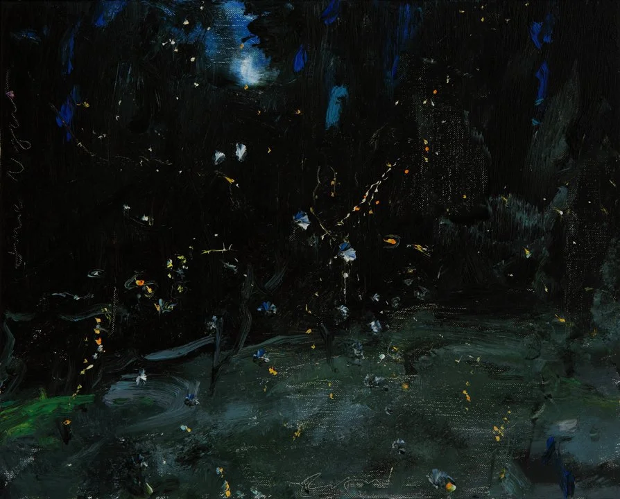 "June Firefly II," 16 x 20 inches
