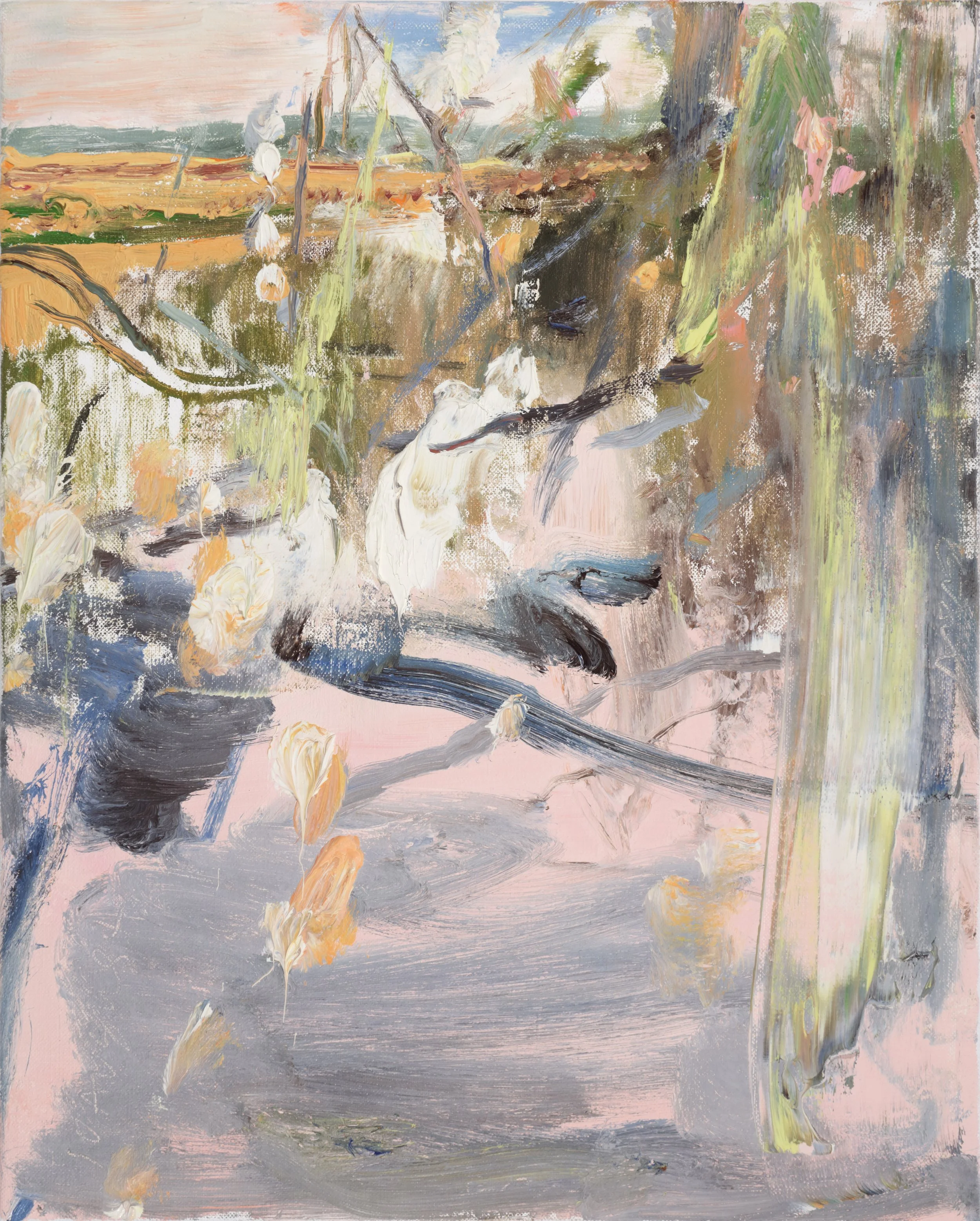 "La Beillé 10 August 44," 2014, o0il on linen, 20 x 16 inches