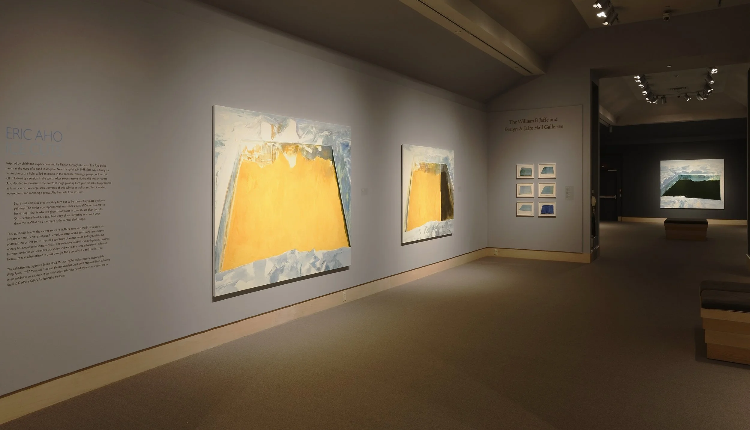 "Eric Aho: Ice Cuts" at the Hood Museum of Art, Dartmouth. Photo by Jeffrey Nintzel.