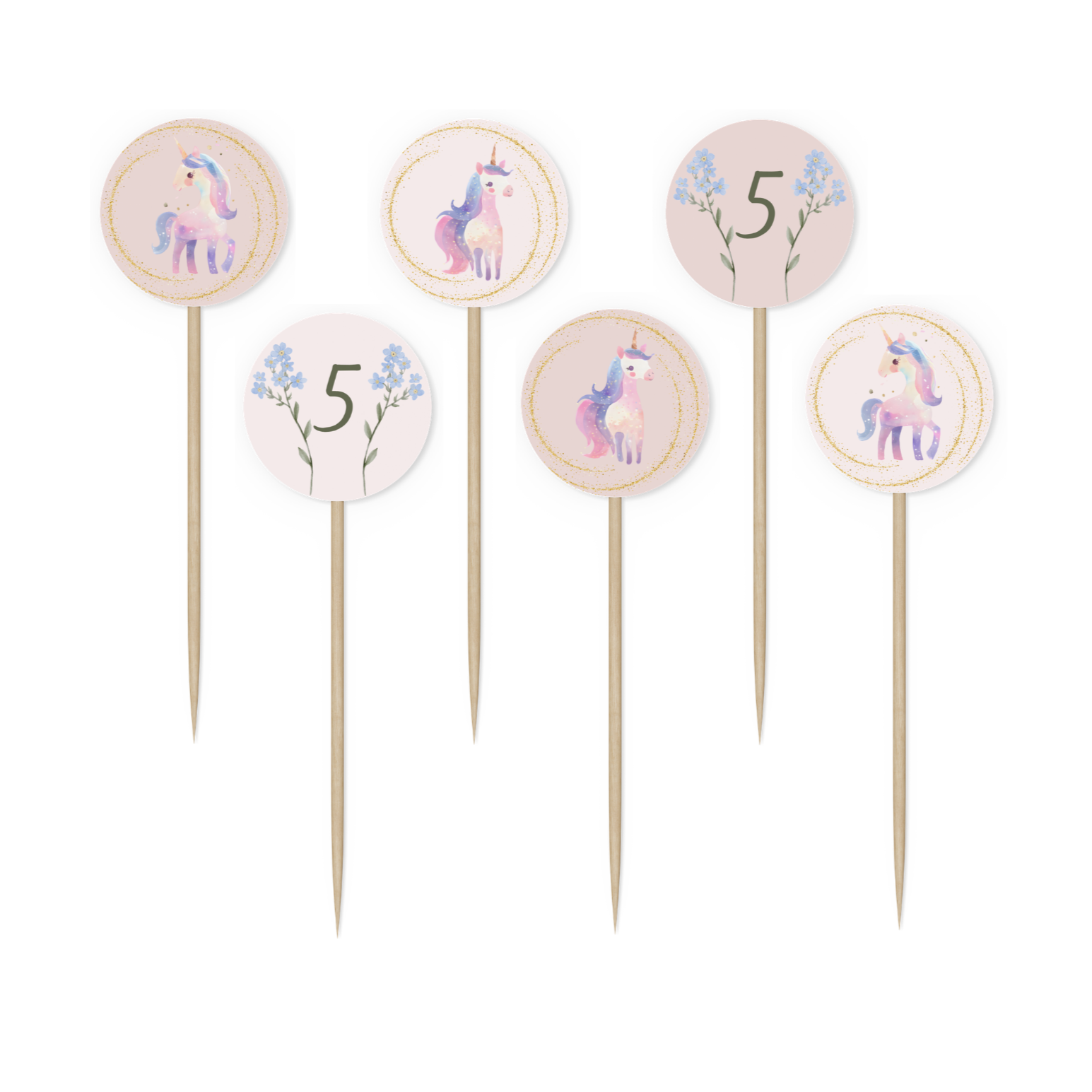 Cupcake Toppers * Design Size: 2 in
