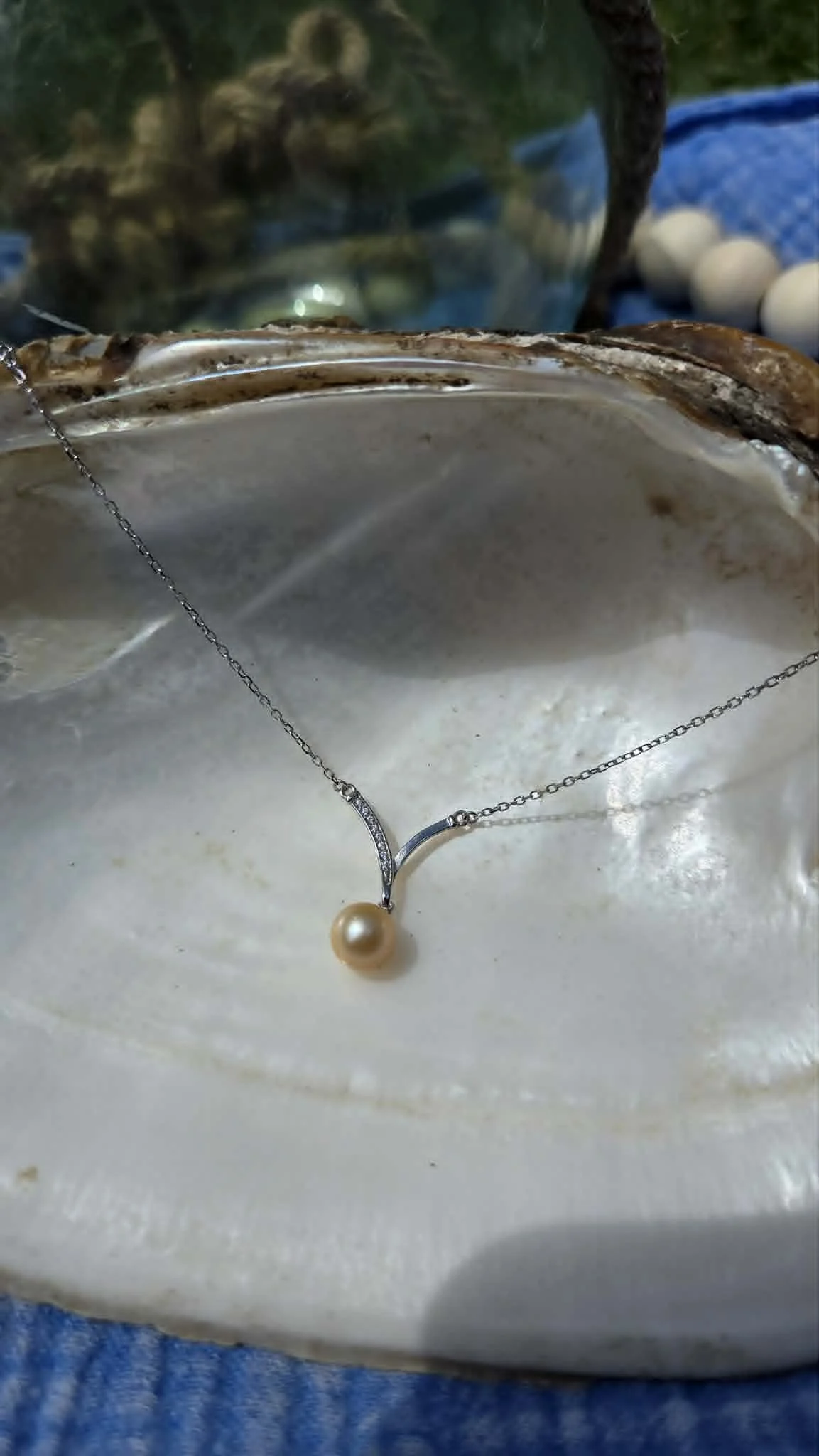 Curved V Necklace