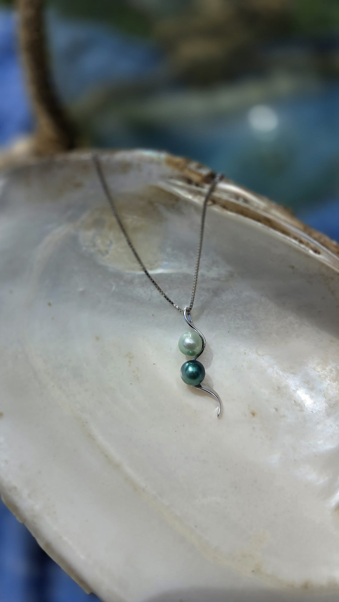 Double Pearl Pendant