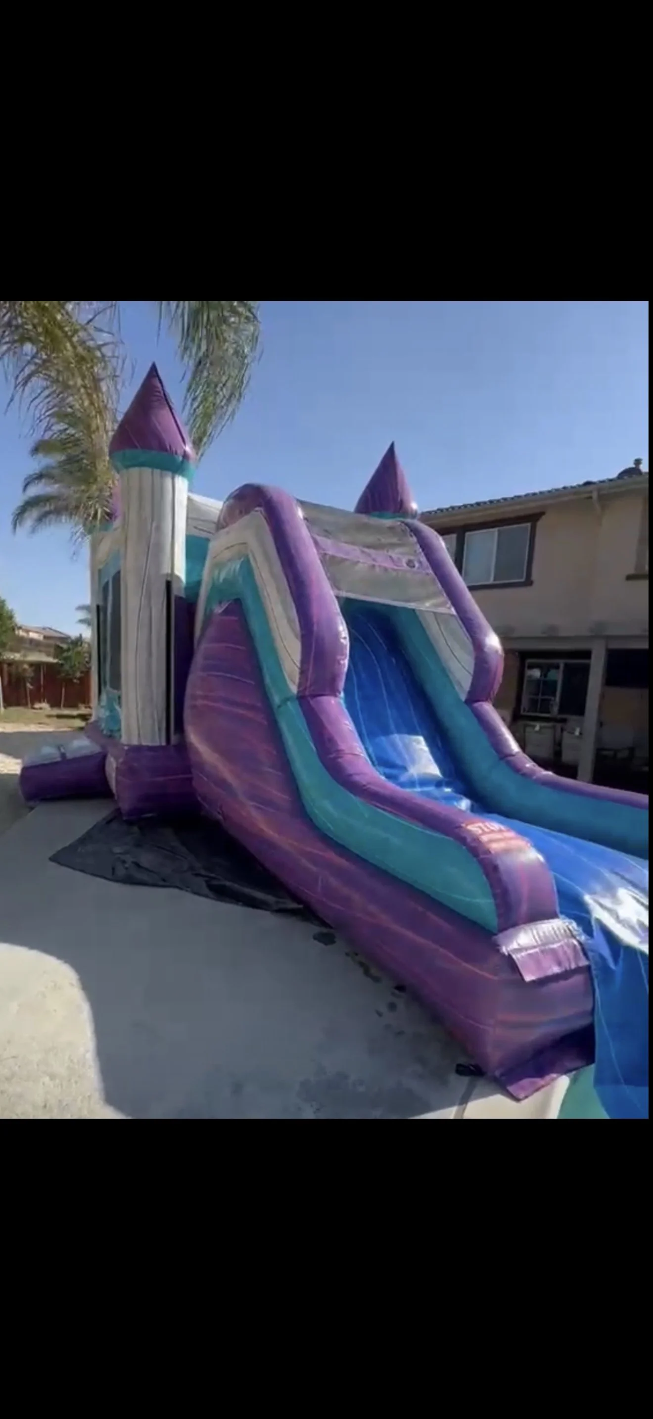 Combo Bounce House and Waterslide