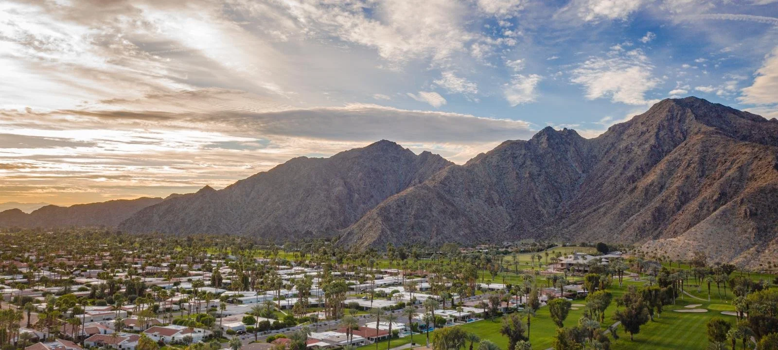 Aerial view of Palm Springs, California — host city of the 2027 Innovations in Philanthropy Summit
