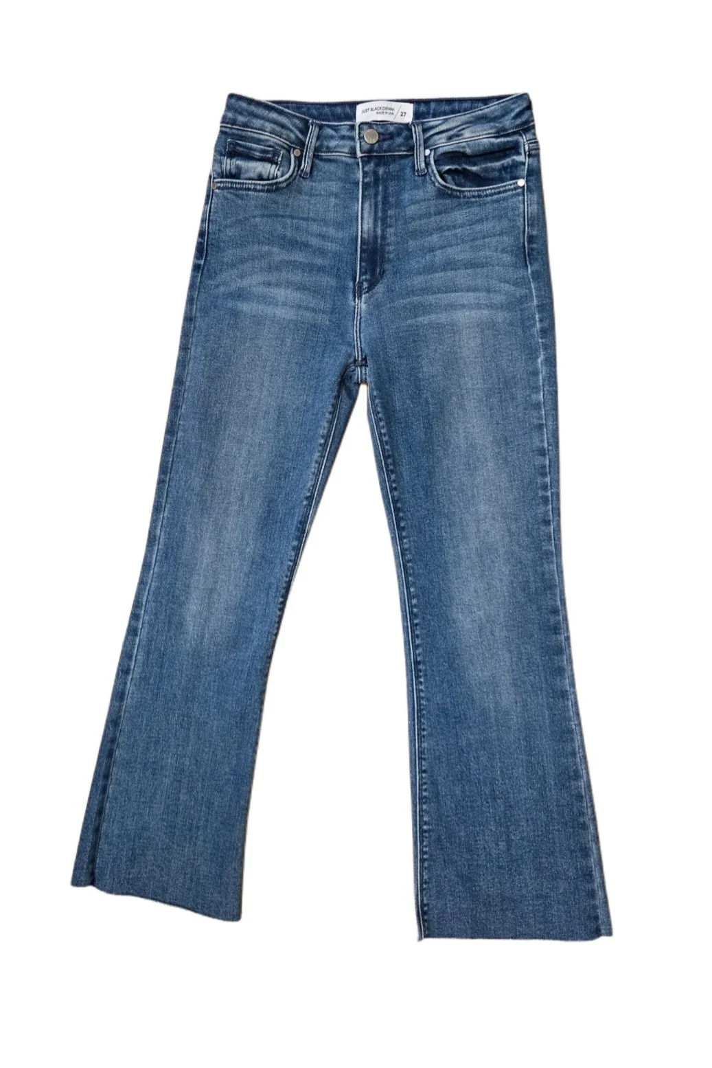Just Black Flare Crop Jeans