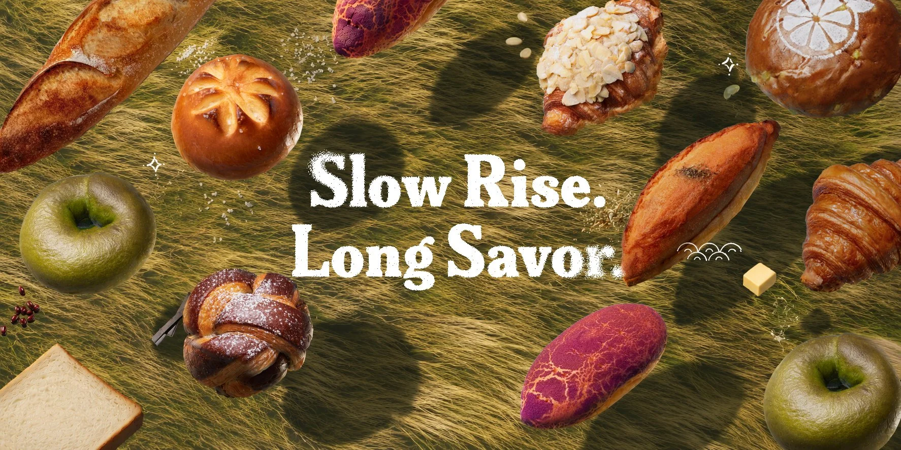 Art Direction & Photography for Big Grains Bakery, proudly crafted with natural yeast.
Longer to rise. Longer to savor.