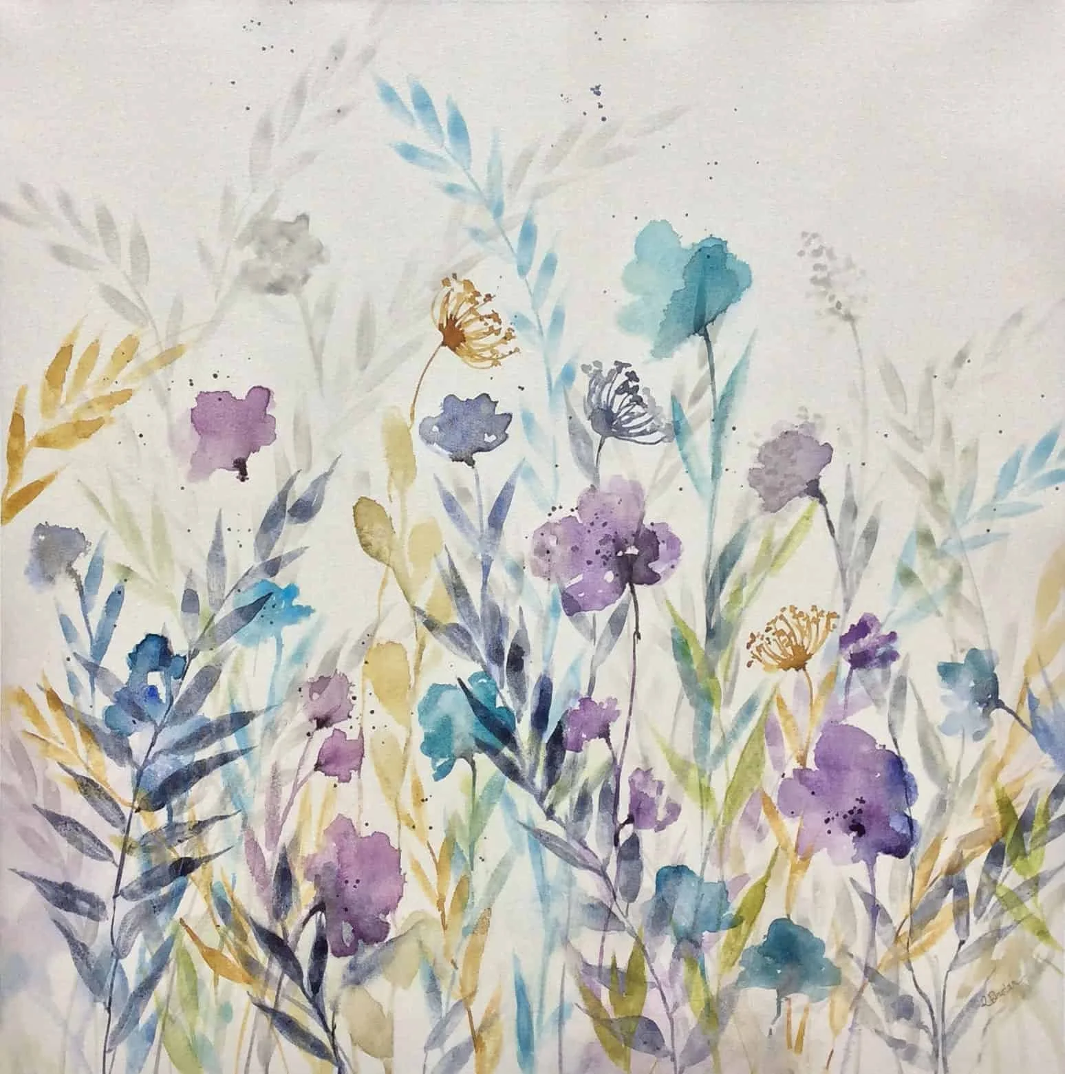 “Garden of Hue III” by Rikki Drotar, size 26" x 26"