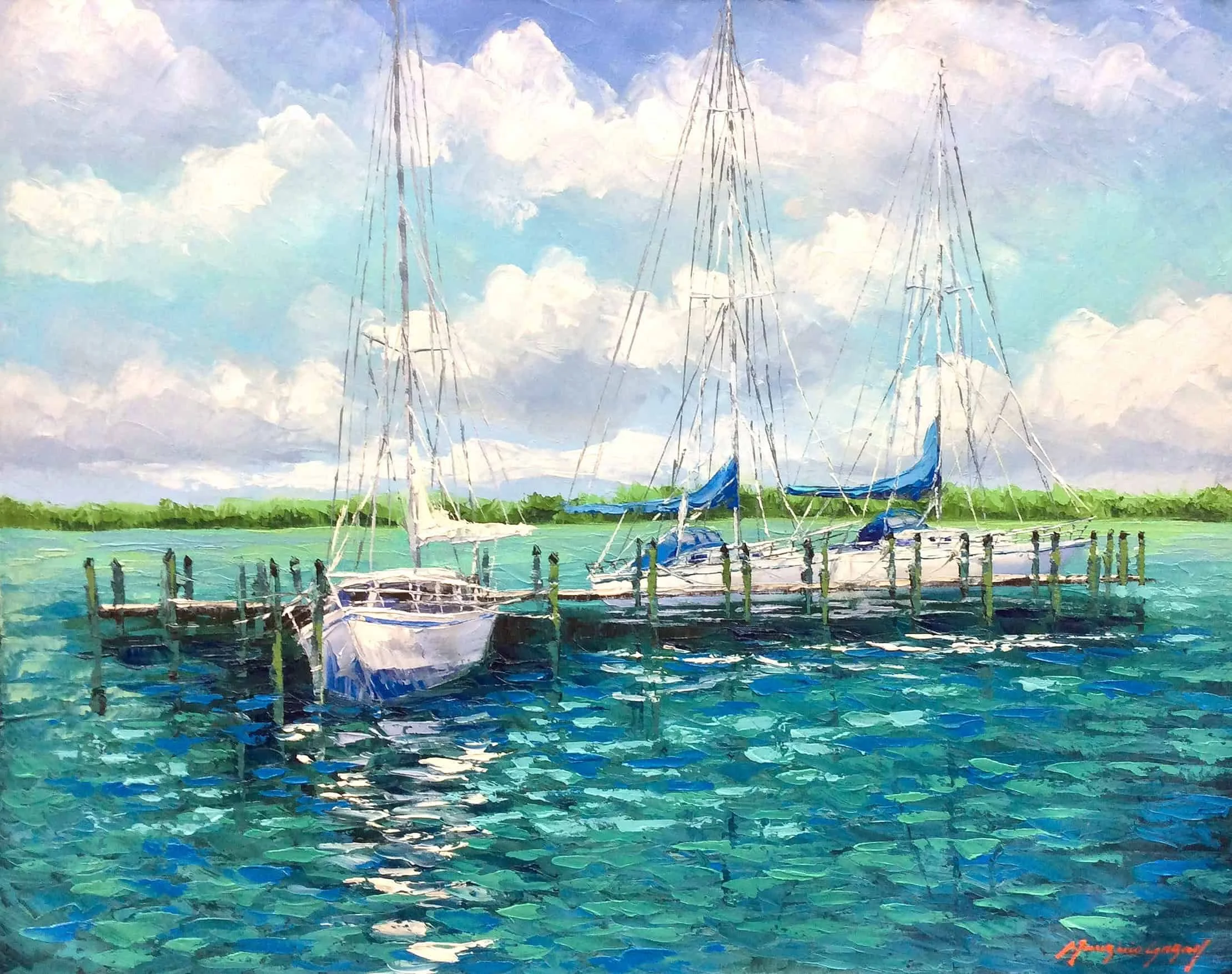 “Marina” by Mauricio Garay, size 30" x 24"