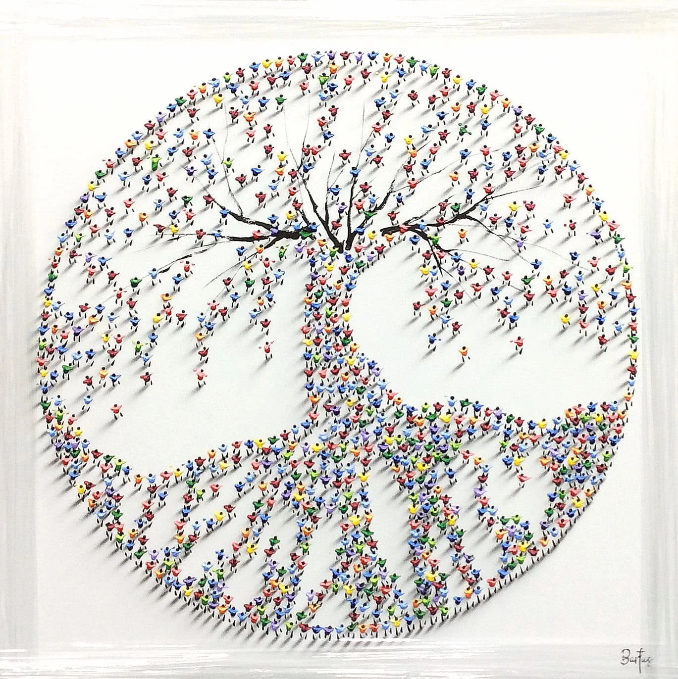 “Tree of Life” by Bartus, size 40″ x 40″