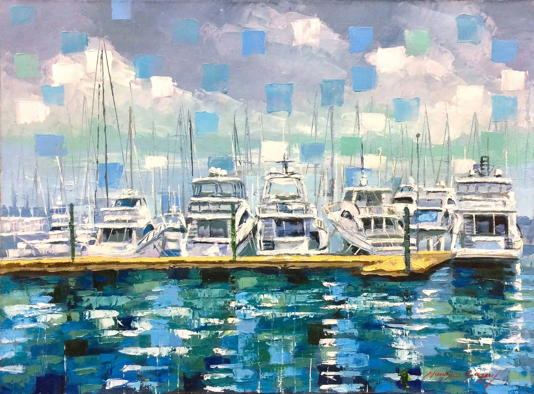 “Marina” by Mauricio Garay, size 24" x 18"