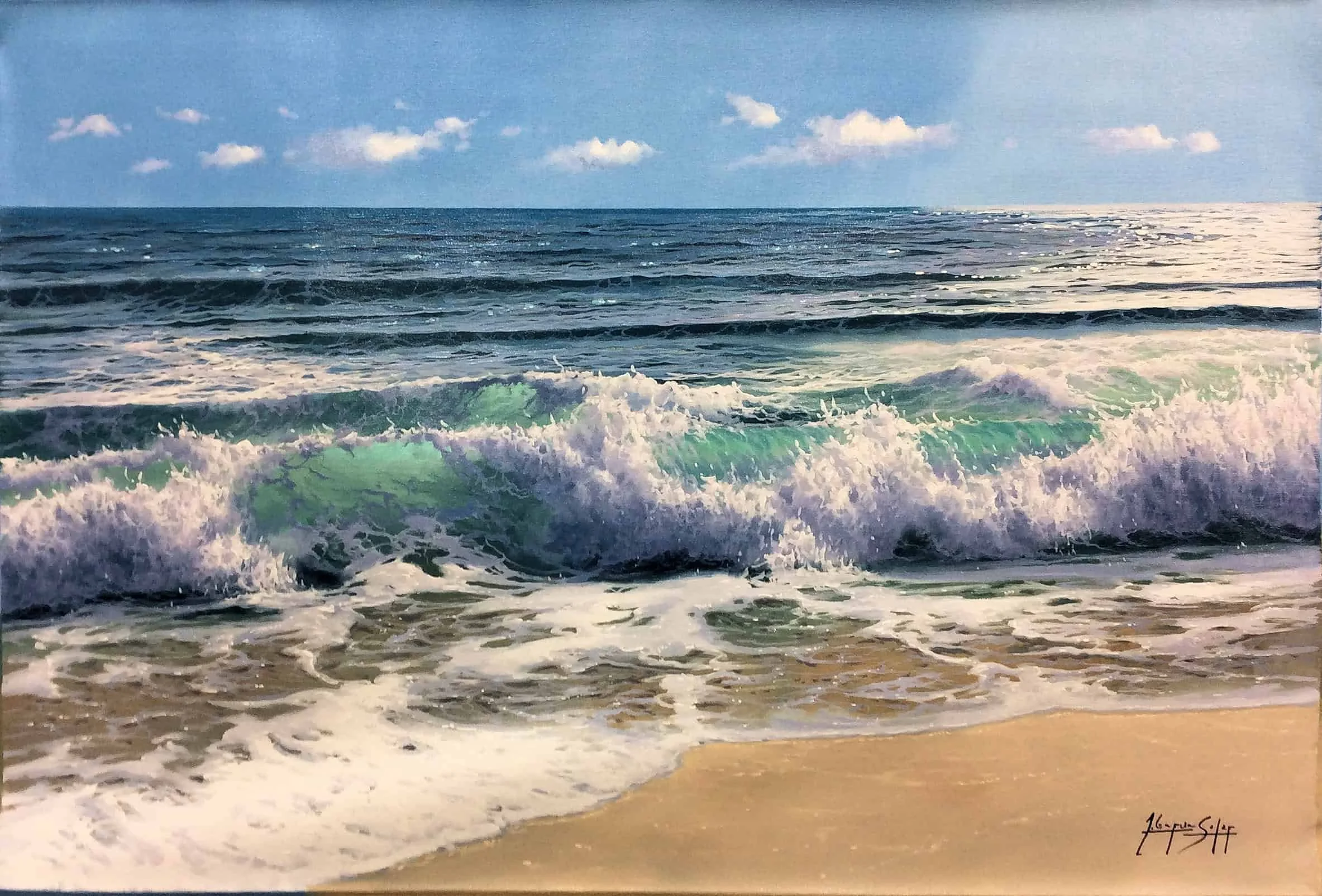 “Shoreline ” by Soler, size 36" x 24"