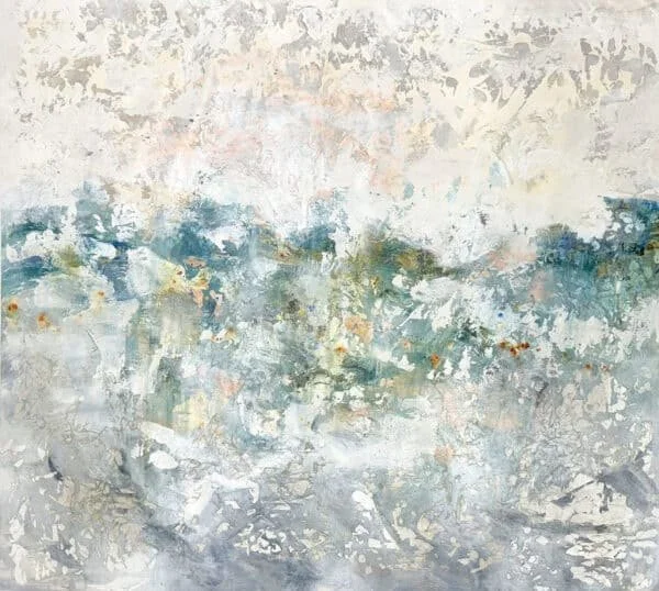 “Lake Vibe” by Alexys Henry, size 65″ x 55″