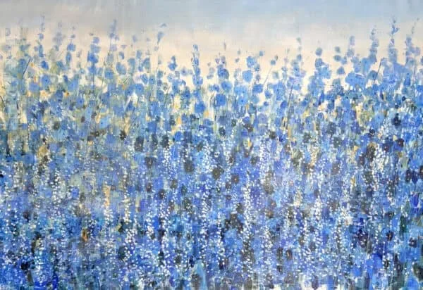 “Standing Blue” by Timothy O’Toole, size 60″ x 40″