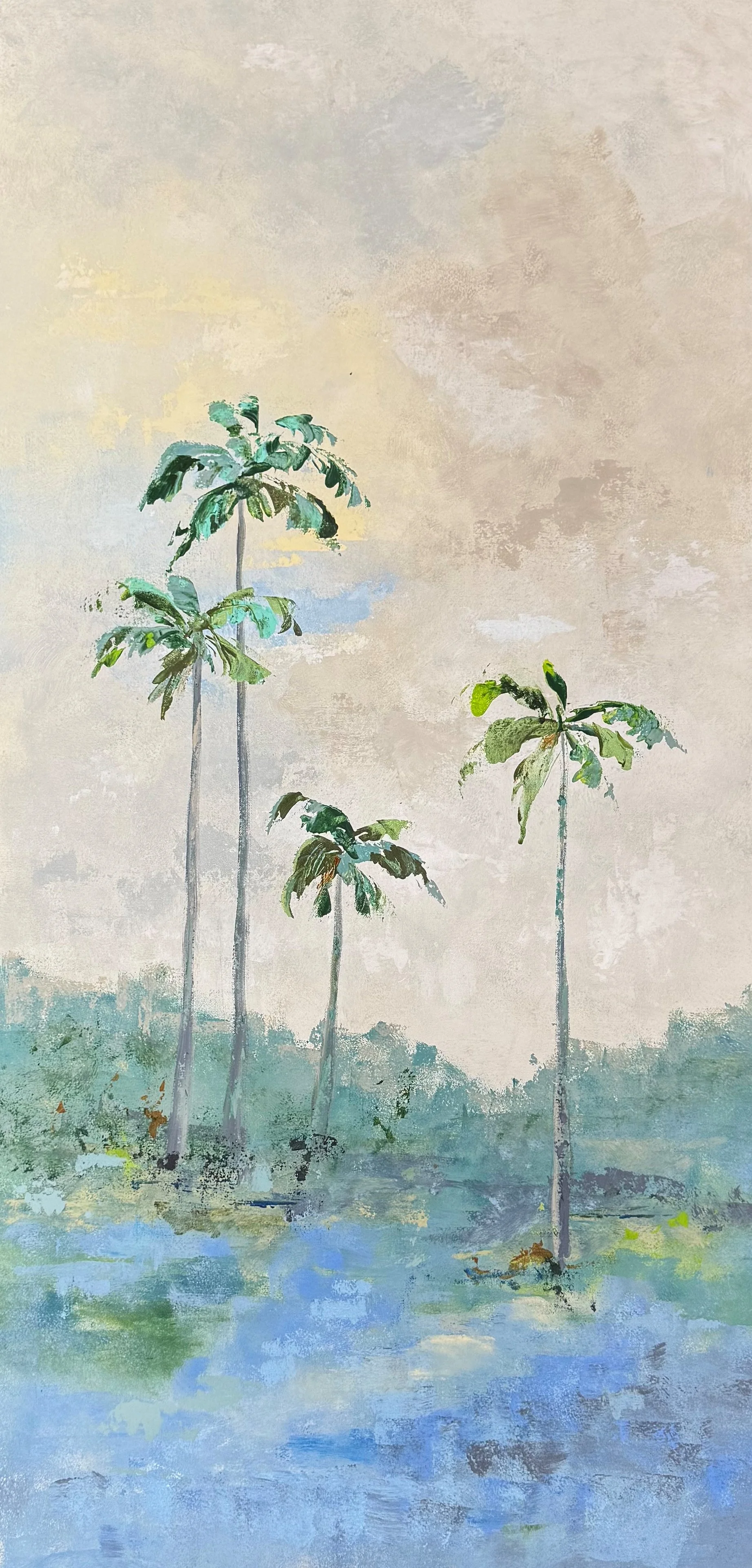 "Tropical Dream II"  by Gudrun Newman 20" x 40"