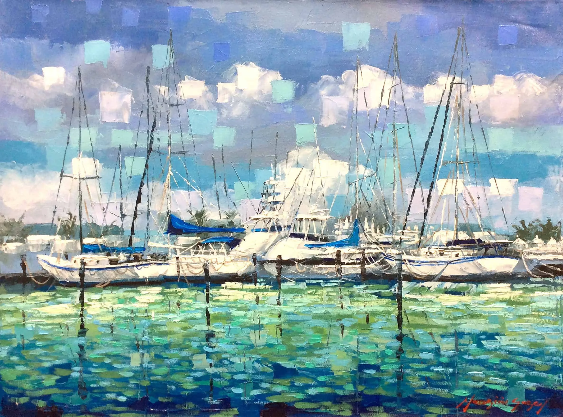 “Marina” by Mauricio Garay, size 24" x 18"