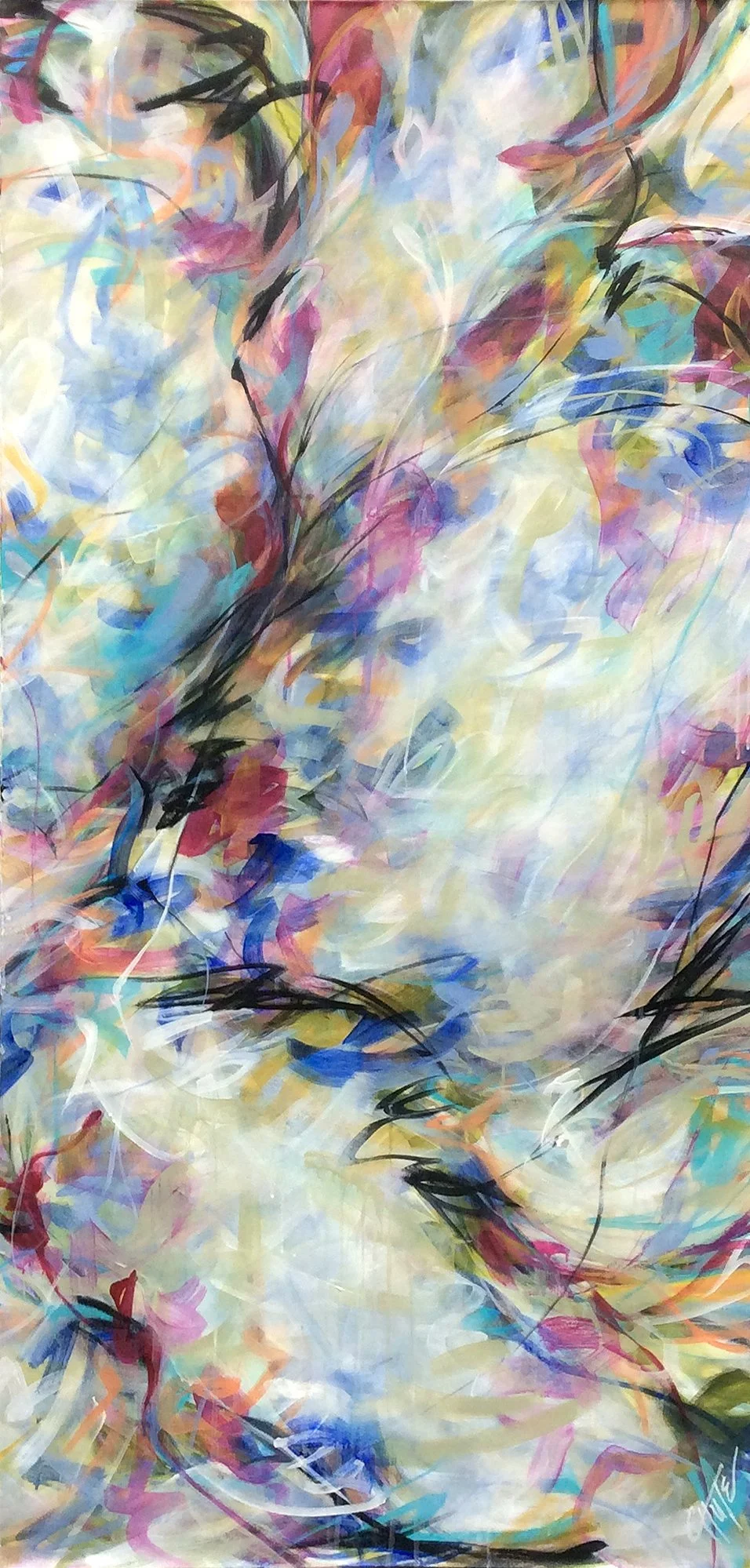 "Opalescence III" by Patricia Chute 30"x60"