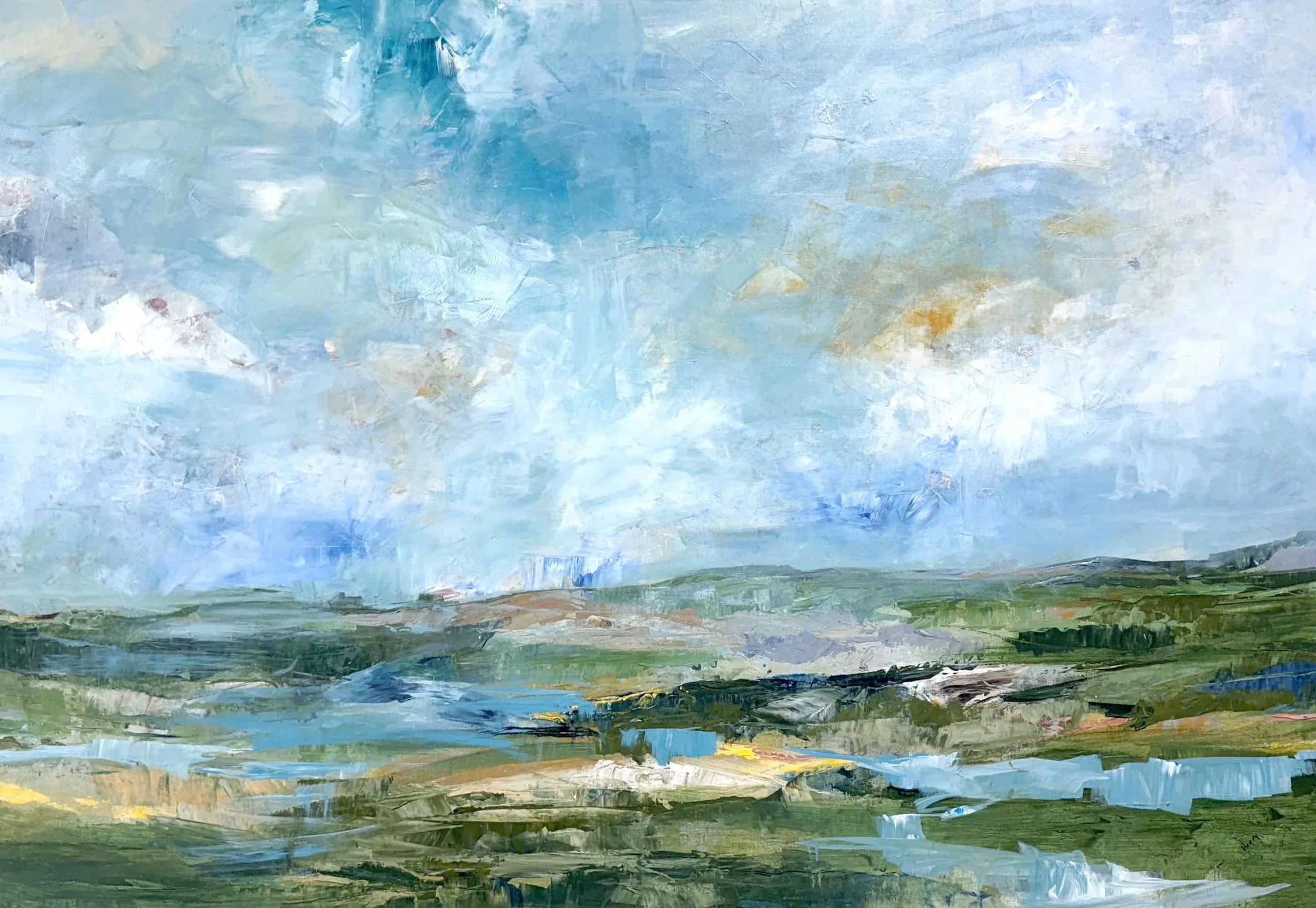 “Transitional Landscape” by Alexys Henry, size 80" × 50″