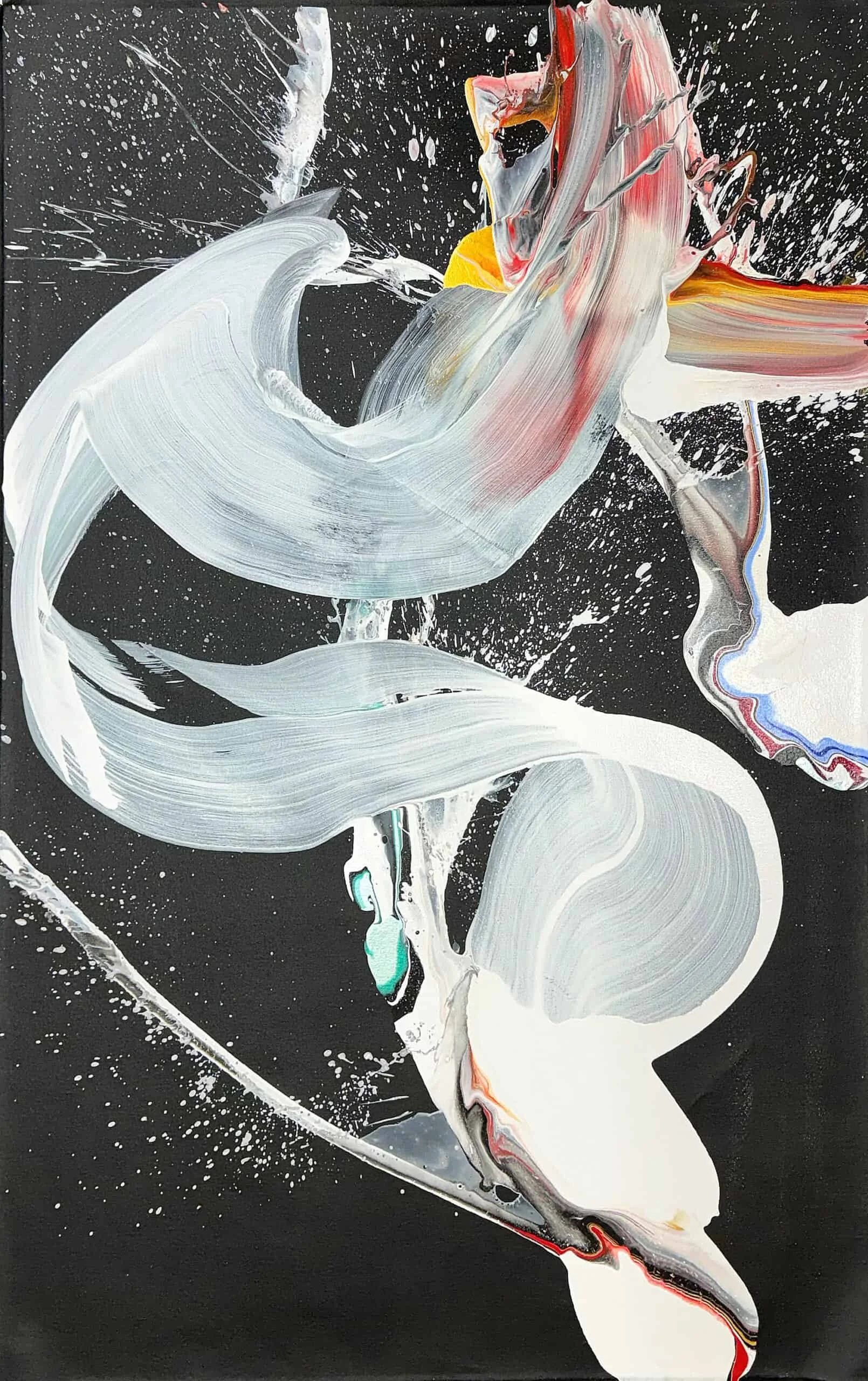 "Bold Swirl ll" by Velfin, size 40" x 60"
