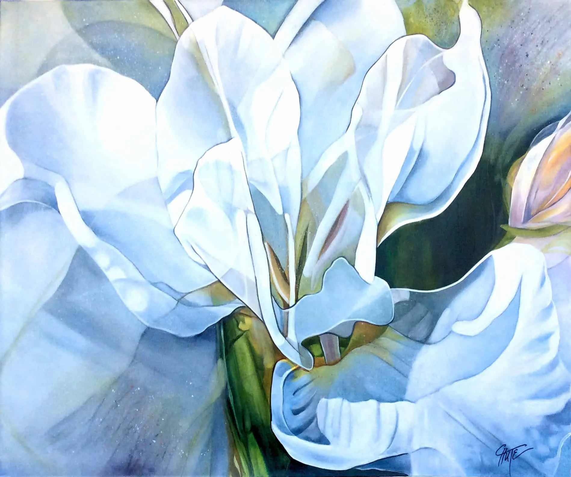 “Petal Abstract lll” by Patricia Chute, size 60" x 48"