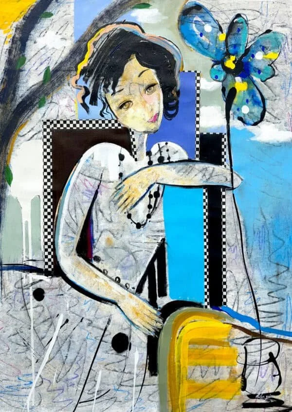 “Nouveau Xlll” by Helen Zarin, size 30" × 40″