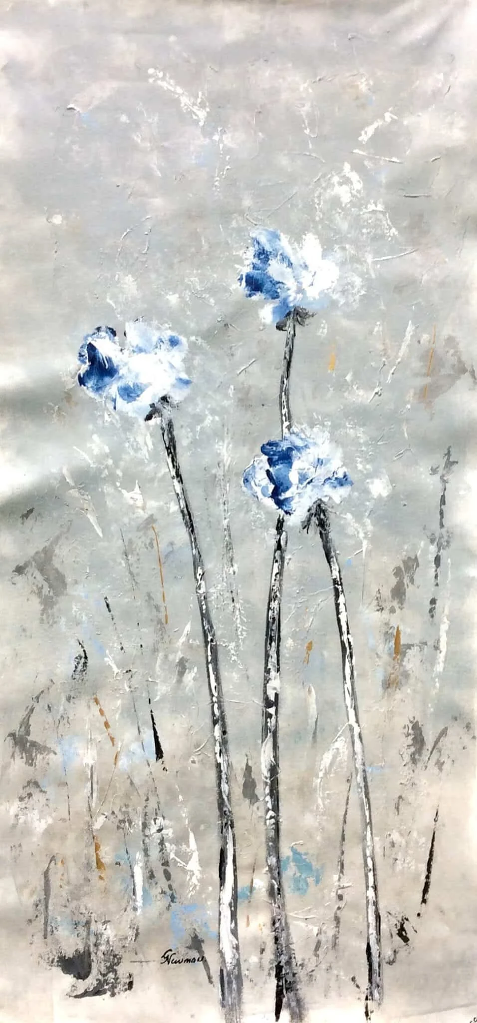 “Summer Time II” by Gudrun Newman, size 18" x 40"