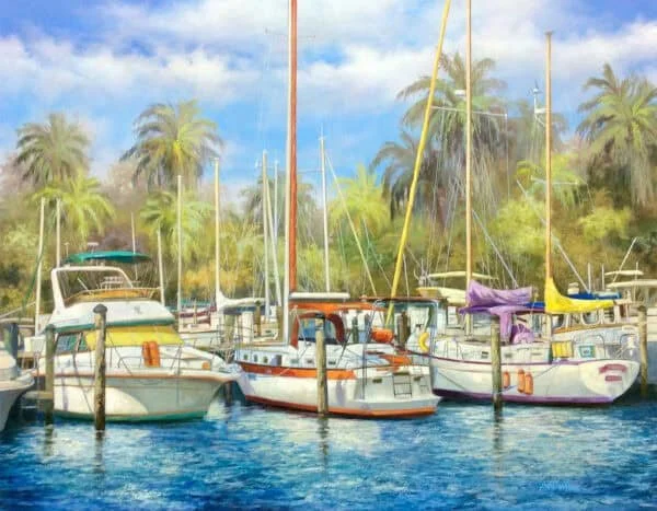 “Marina” by Paul Wren, size 40" x 30"