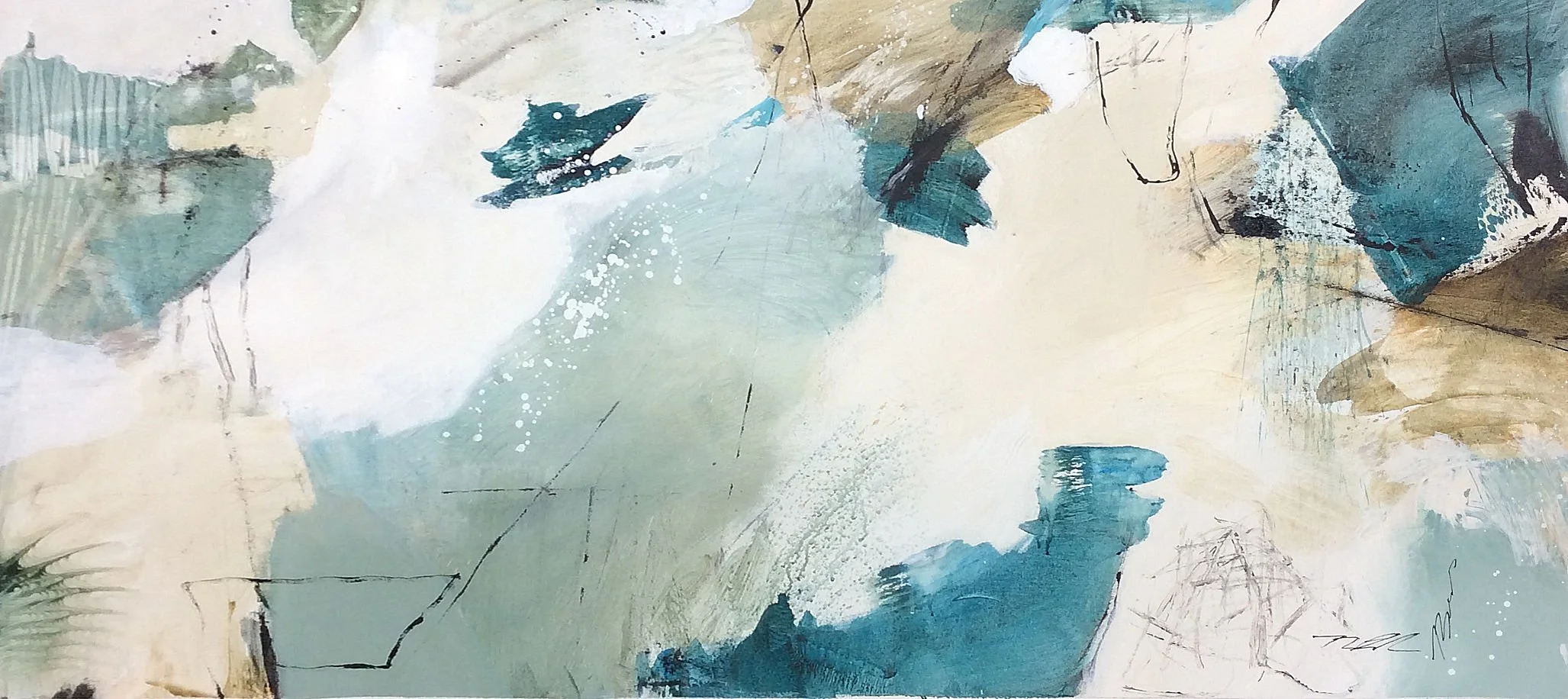 “Cool Breeze” by Natasha Barnes 60″ x 30″