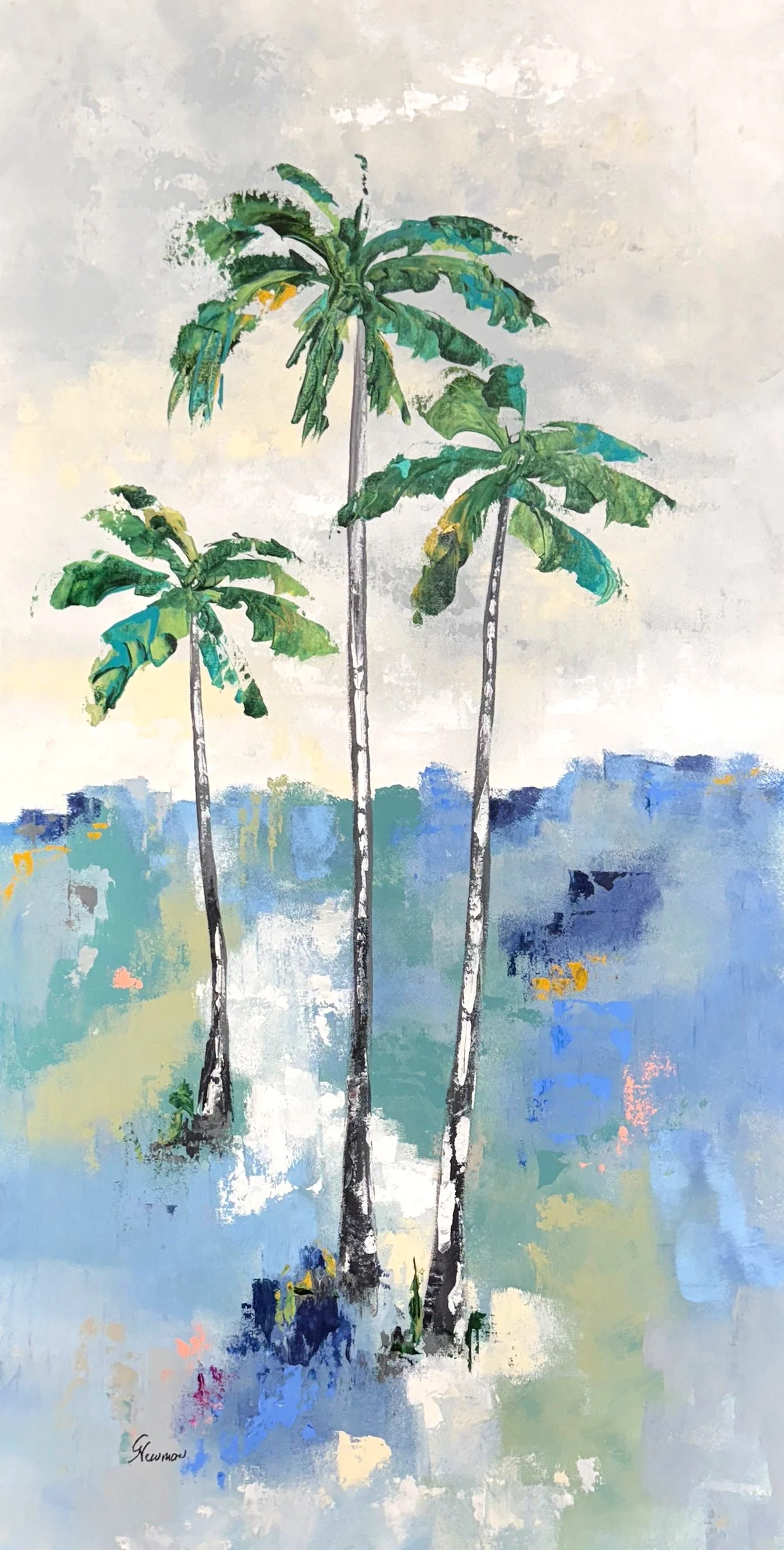 "Summer Day I" by Gudrun Newman 19" x 40"