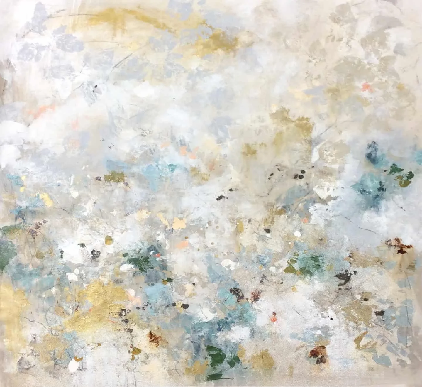 “Golden Botanic” by Alexys Henry, size 60" x 60"
