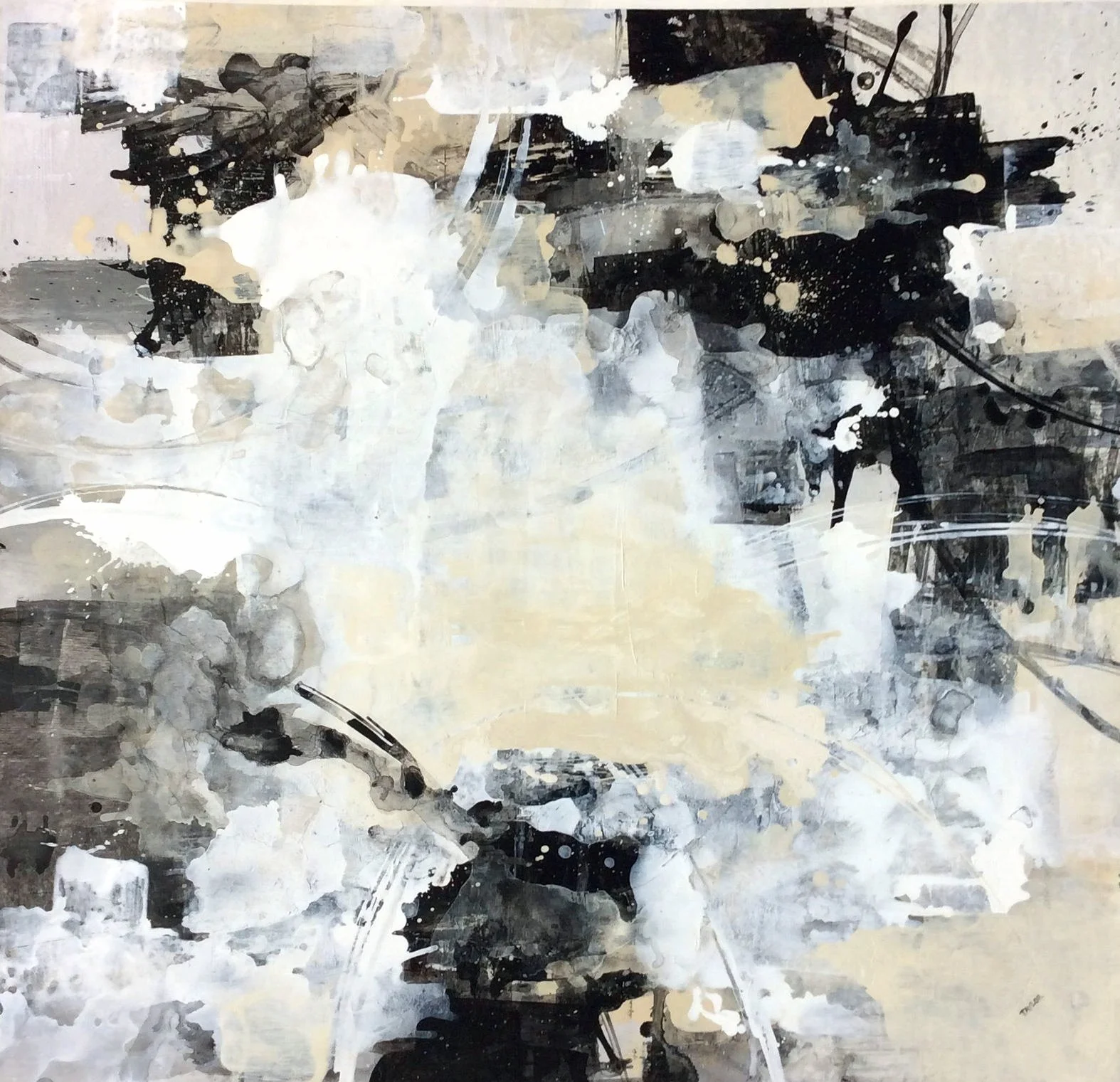 “Spilled Ink” by Kari Taylor, size 50" x 50"