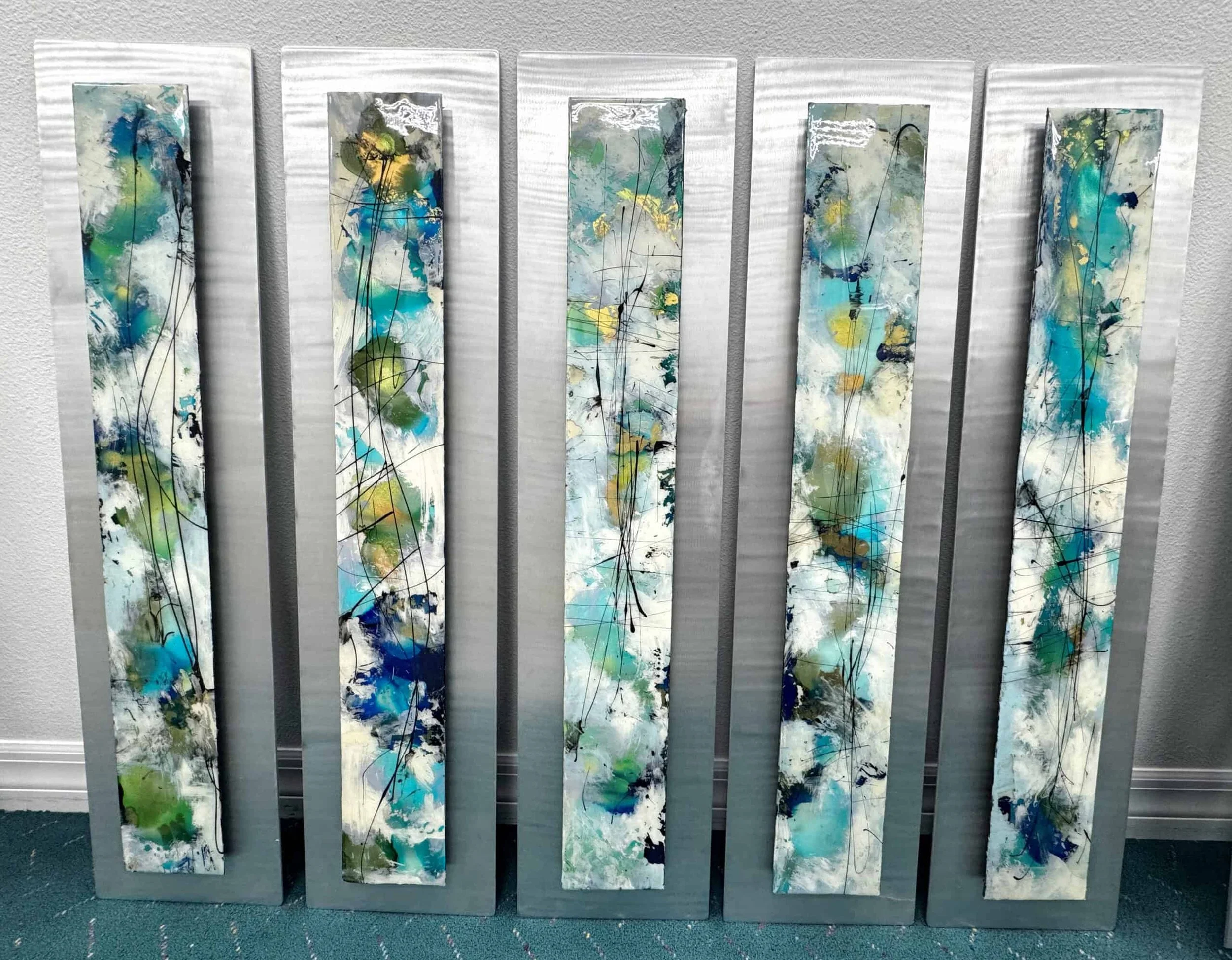 "Summer Shimmer" by Klieber, Set of 5 panels