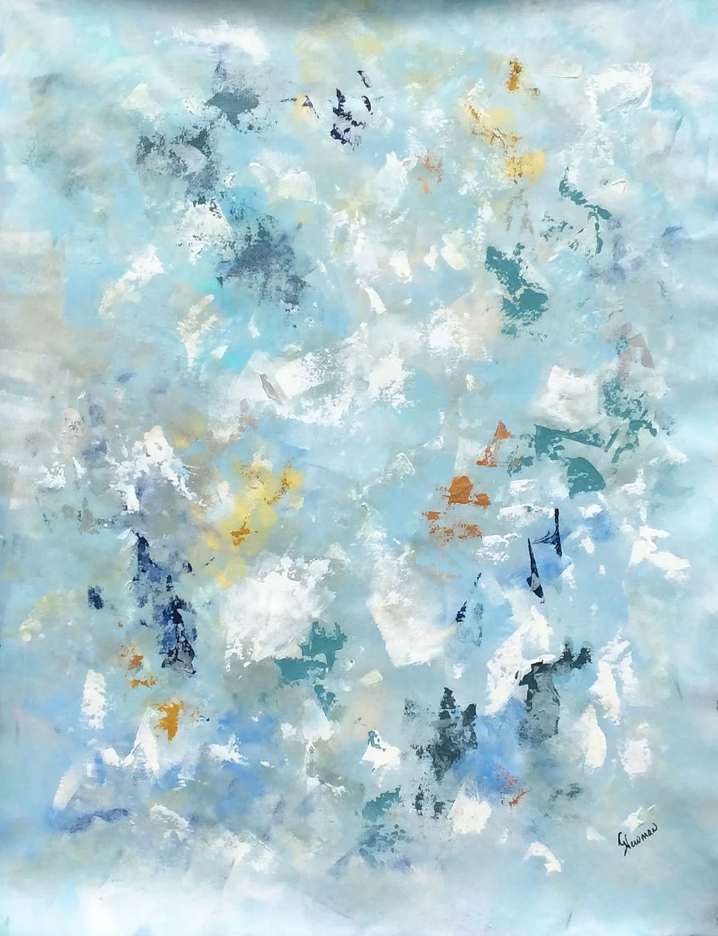 "Drift Away I" by Gudrun Newman 25" x 32"