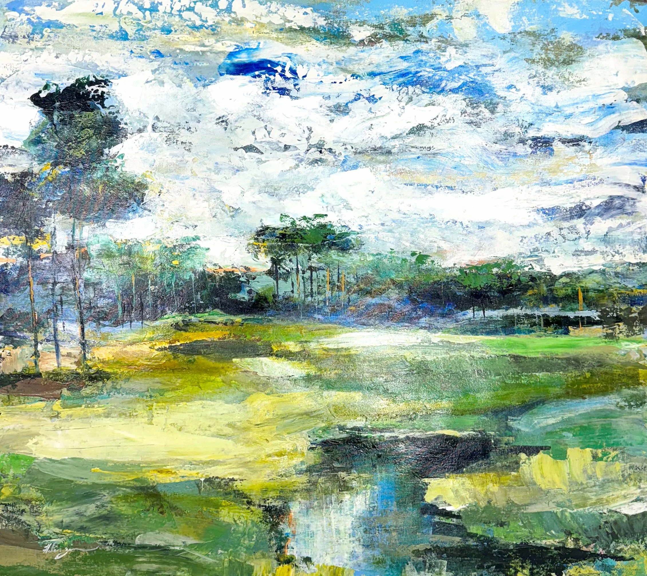 "Vista Landscape" by Helen Zarin 33" x 40"