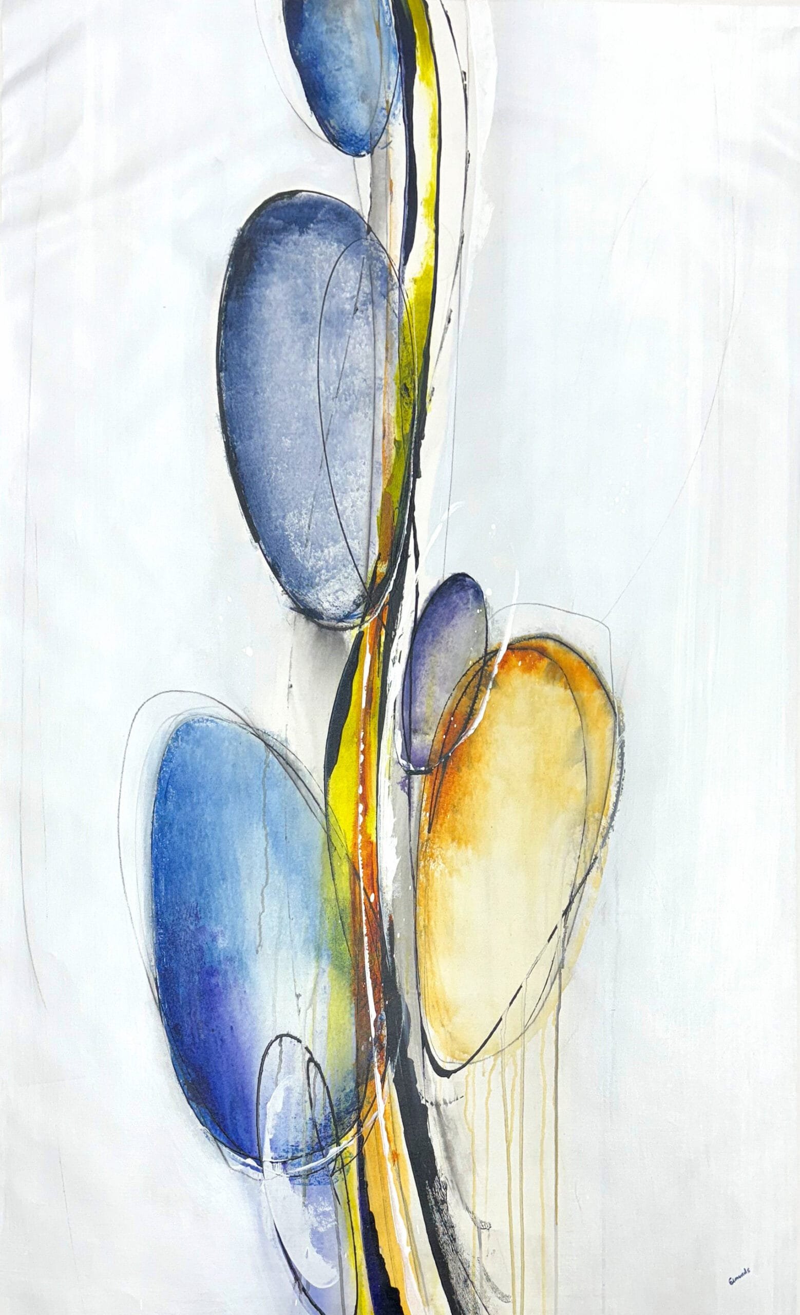 “Transcending Flow” by Sydney Edmunds, size 40" × 64″