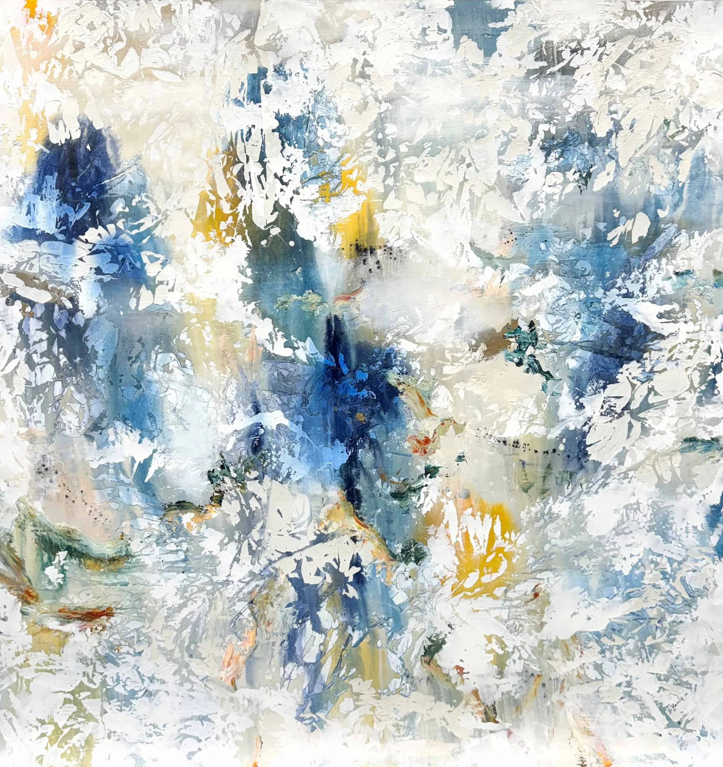“Waterworld VII” by Alexys Henry, size 60″ x 60″