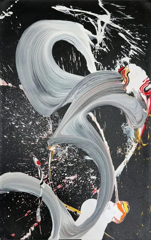 "Bold Swirl l" by Velfin, size 40" x 60"
