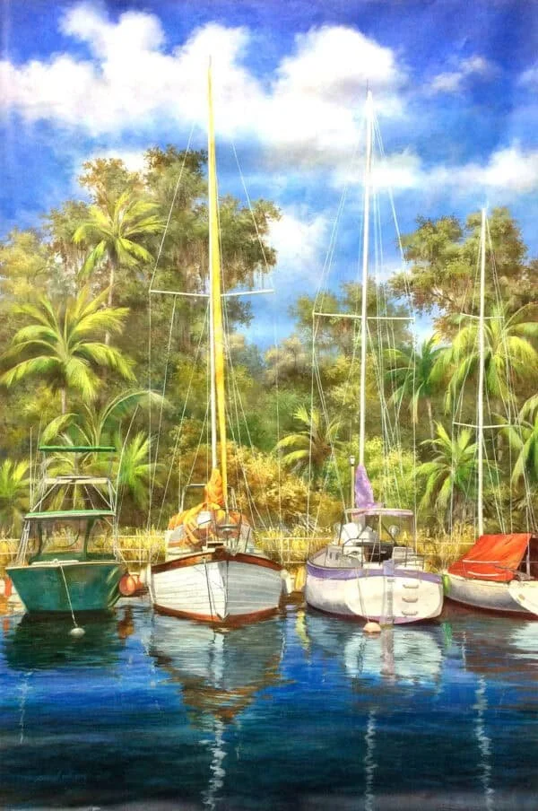 “Marina” by Paul Wren, size 40" x 60"