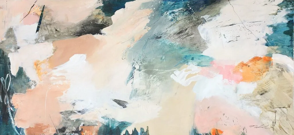 “Moroccan Sunset” by Natasha Barnes 60″ x 30″