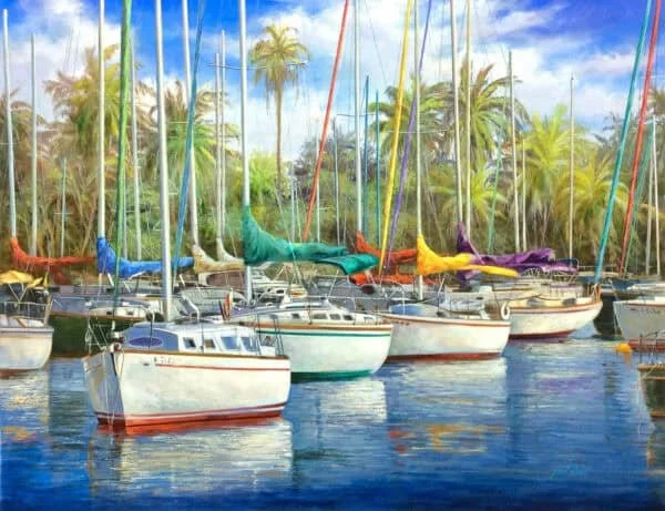 “Marina” by Paul Wren, size 40" x 30"