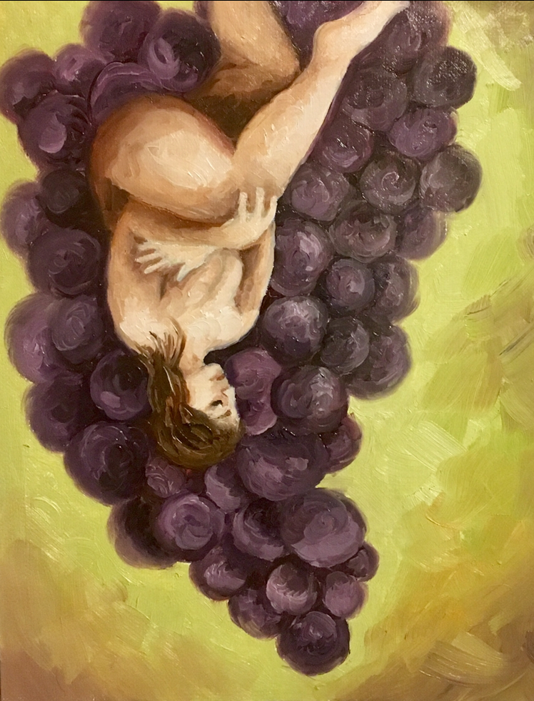 Grapes
6.5x5.5
Oil on Paper
2018
