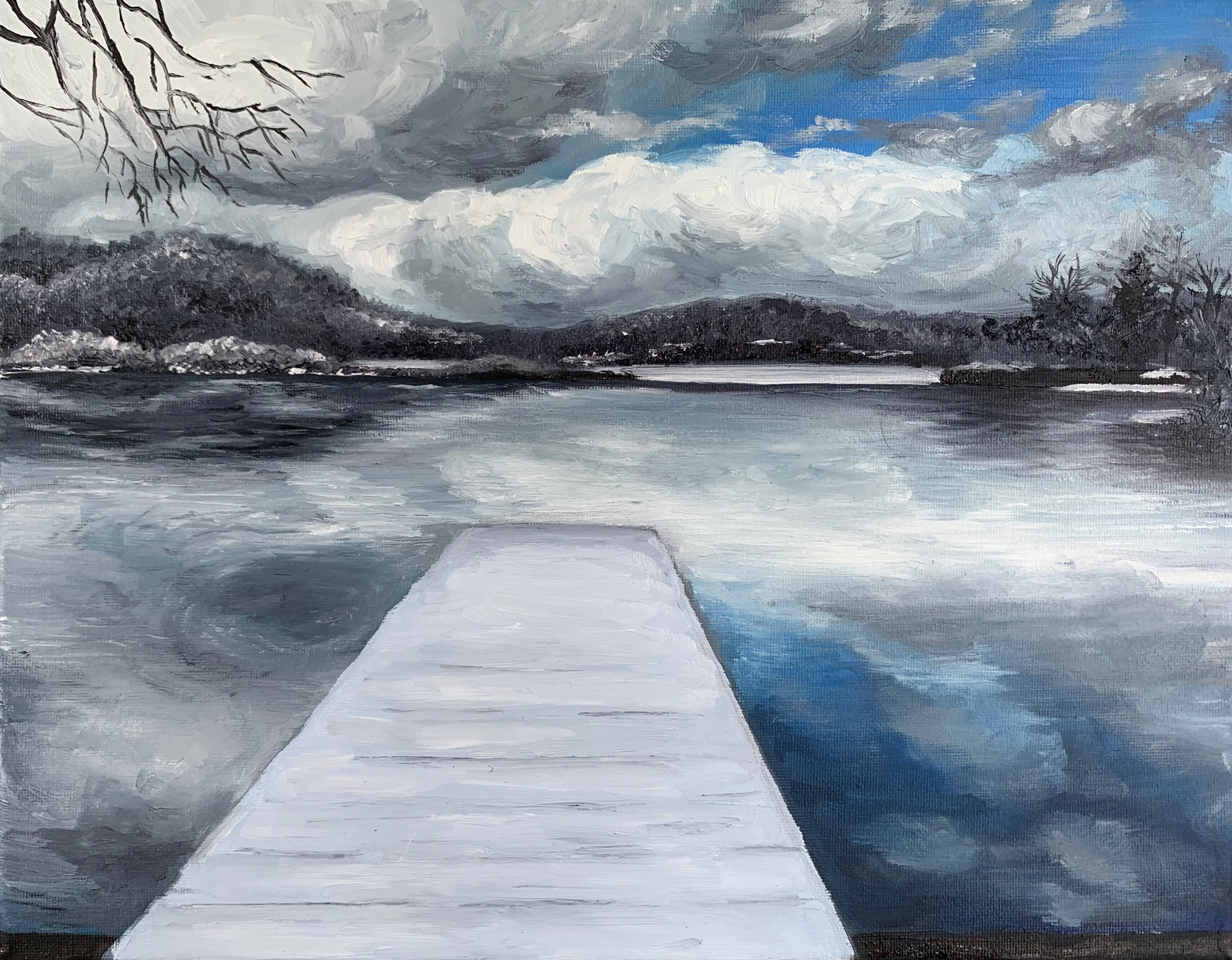 Cedar Winter
8x10
Oil on Canvas
2020