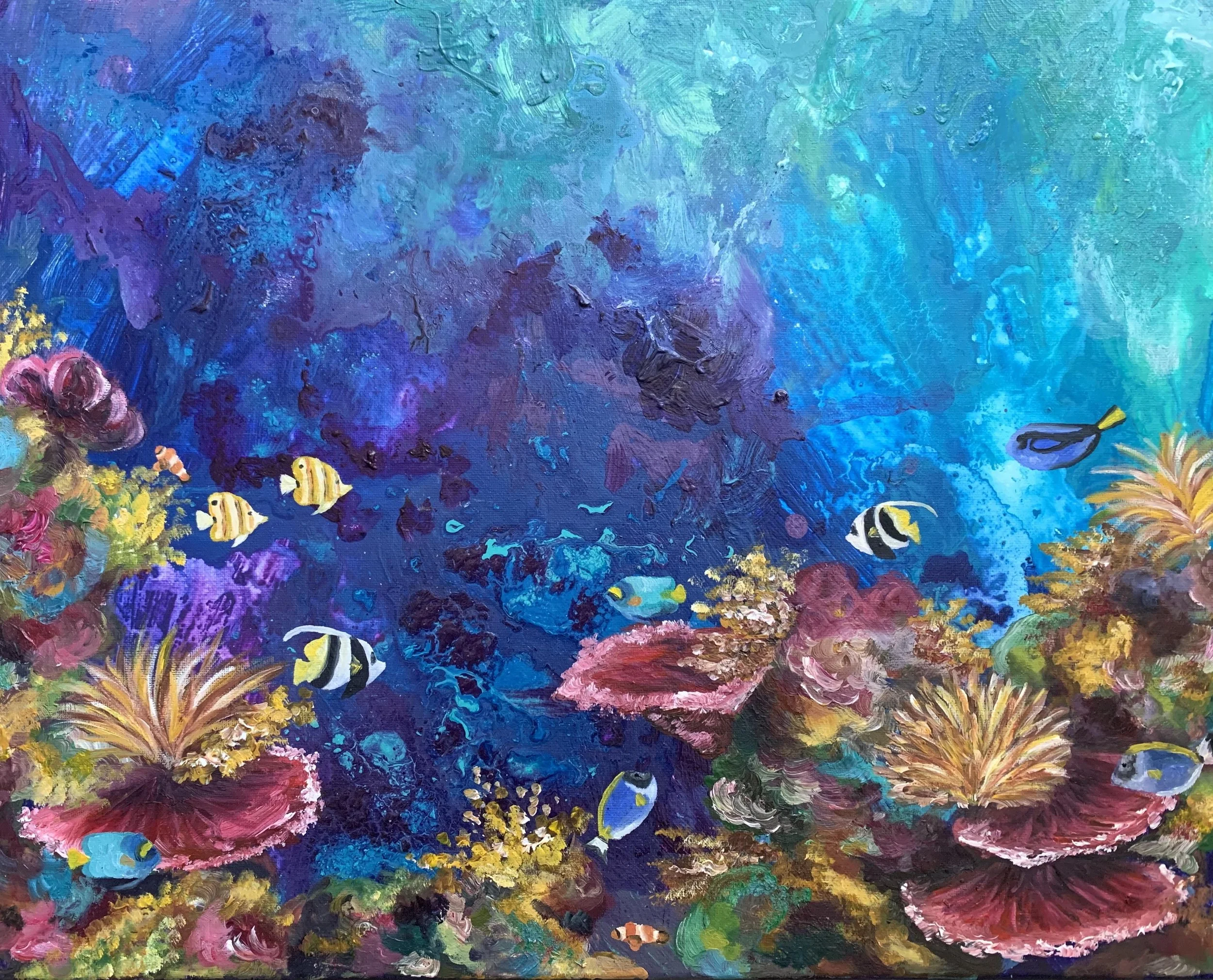 Under
16x20
Acrylic and Oil on Canvas
2019