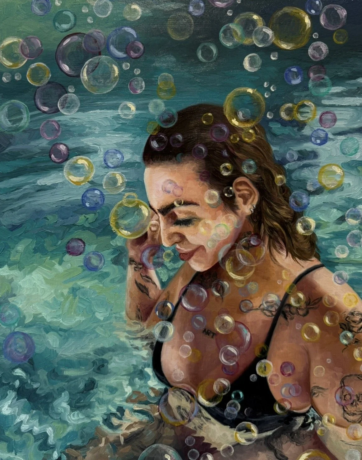 Jenna Bubbles
16x20
Oil on Canvas
2025