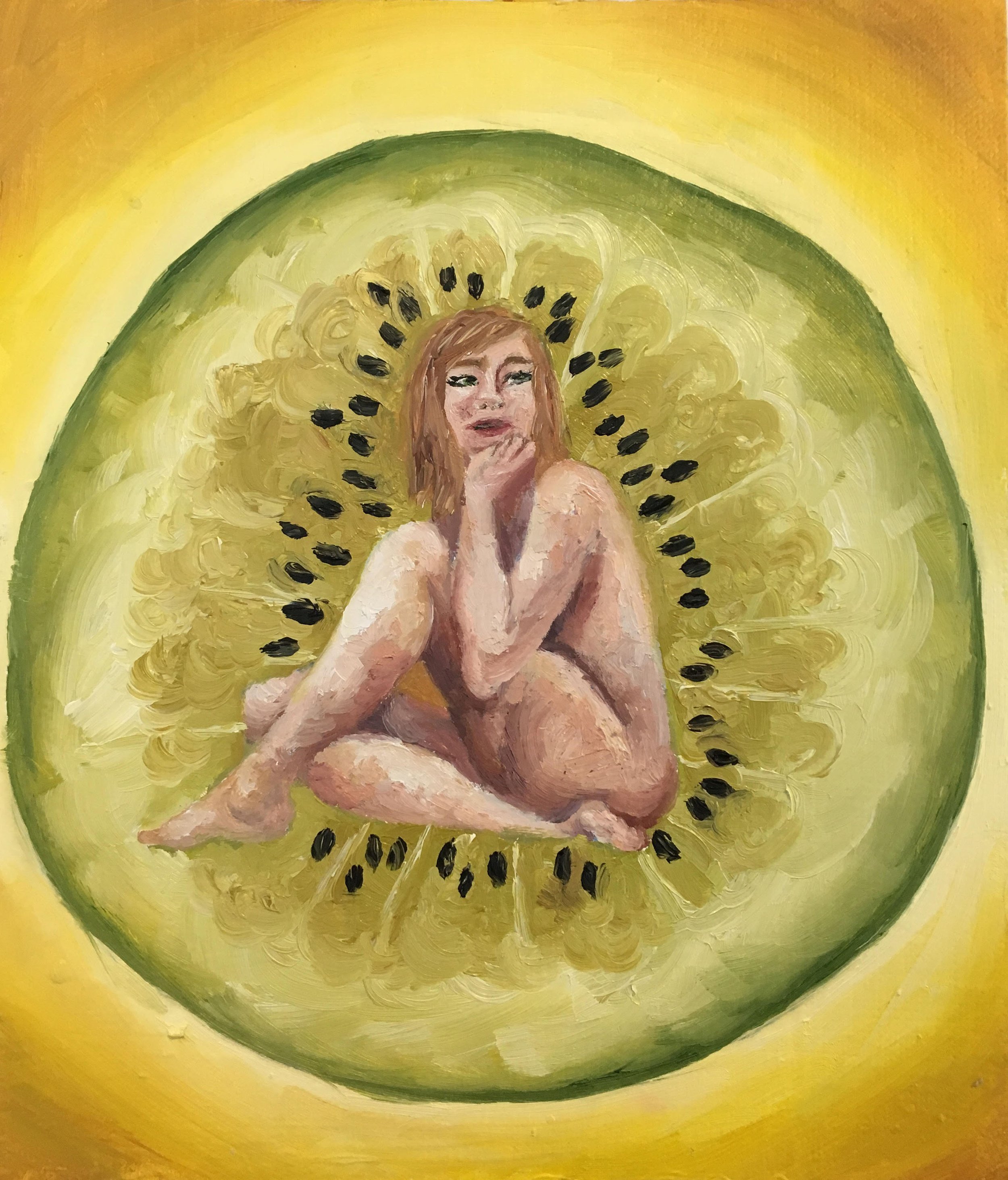 Kiwi
6.5x5.5
Oil on Paper
2019