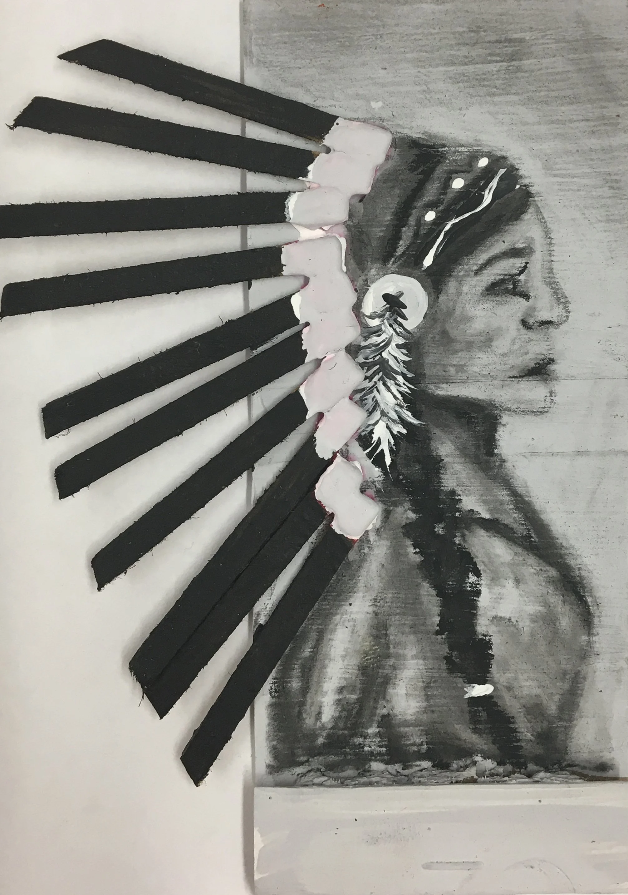 Untitled
3.5x2.5
Acrylic, Charcoal, and Matches
2016