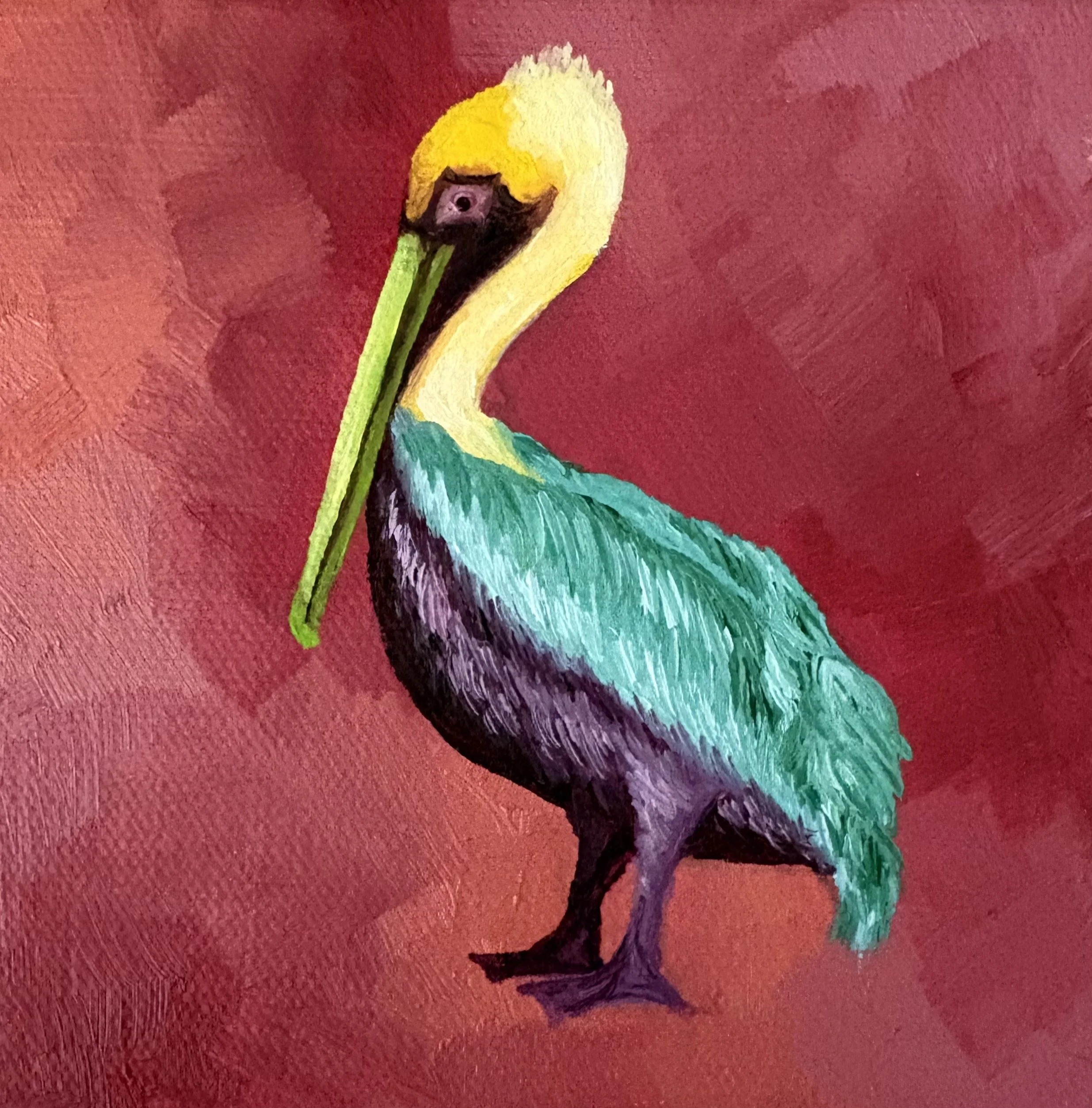 Pelican George
5x5
Oil on Canvas
2026