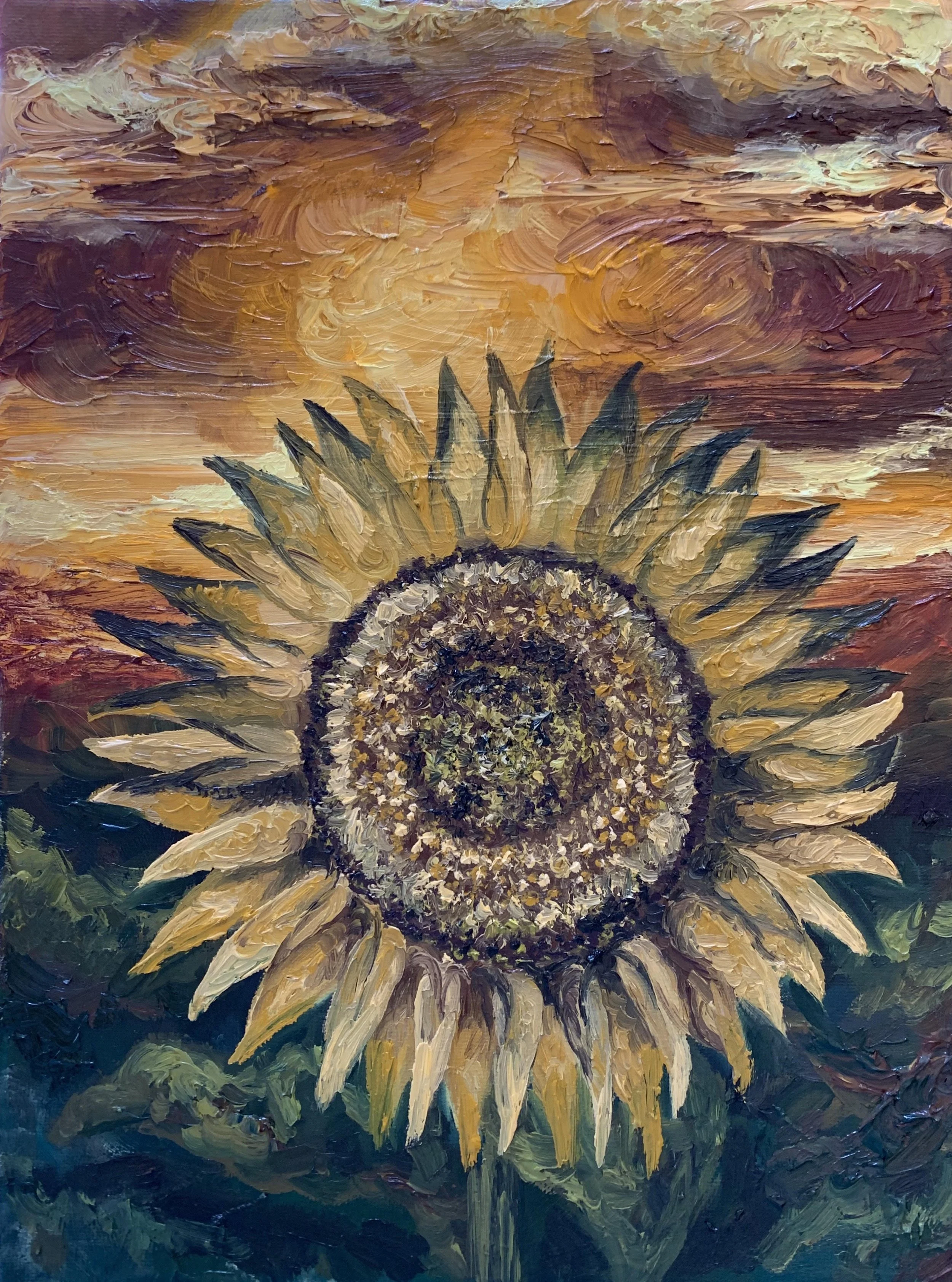 Sunflower
8x10
Oil on Canvas 
2020