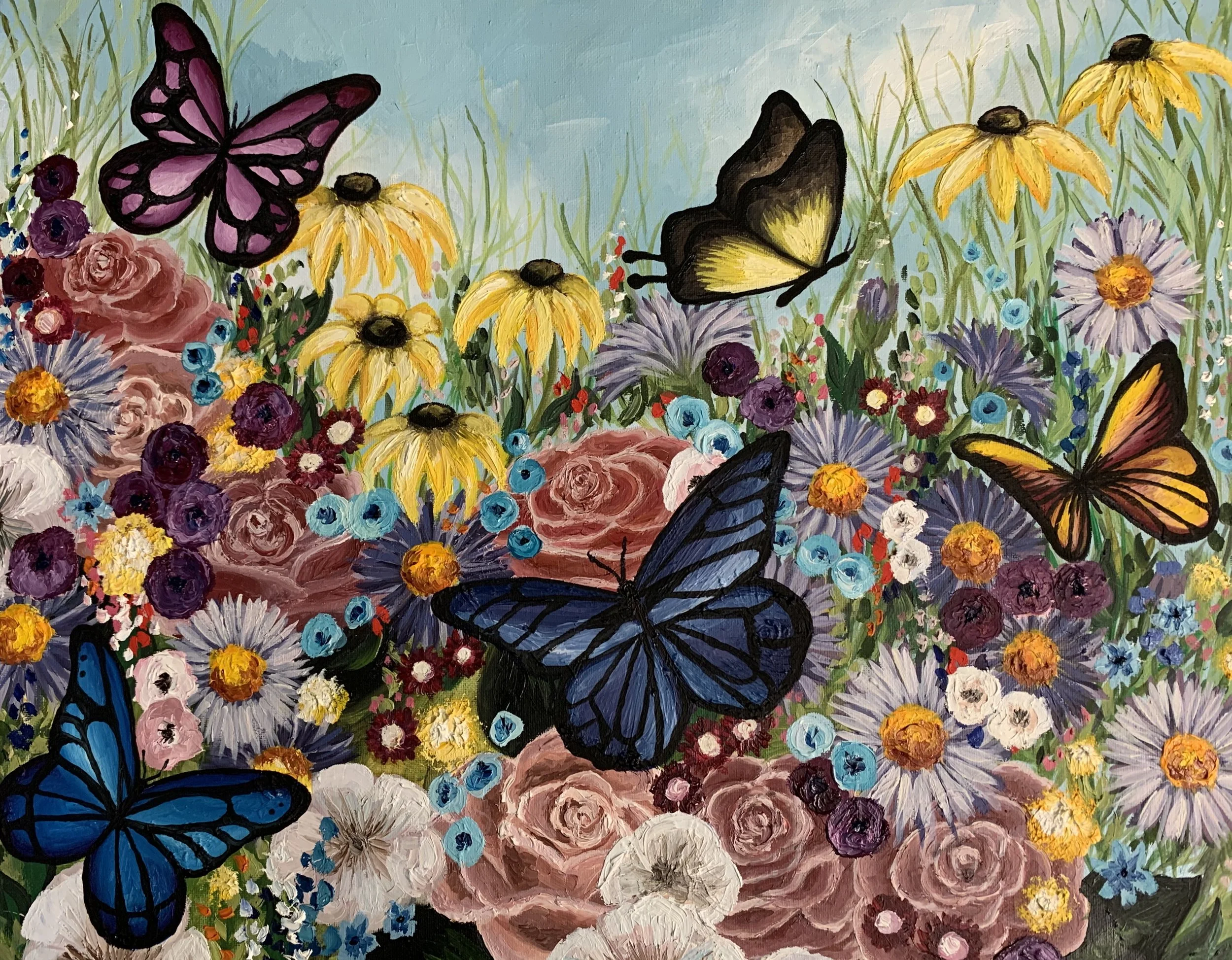 Butterfly Garden
16x20
Oil on Canvas 
2020
